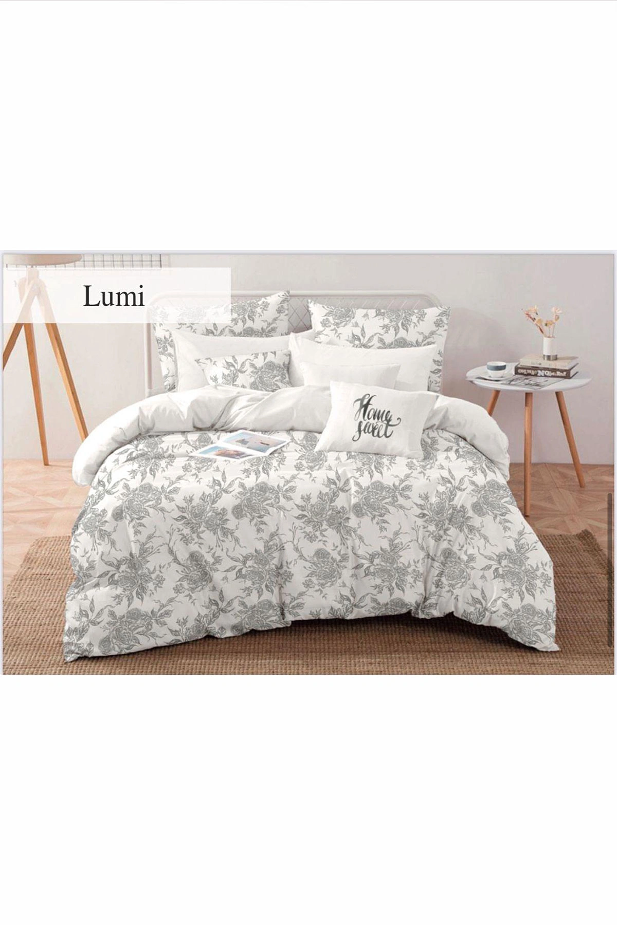 Ekru 200x220 Cm Evnur Home Flex Series Lastikli Çift Kişilik Nevresim Takımı 462253