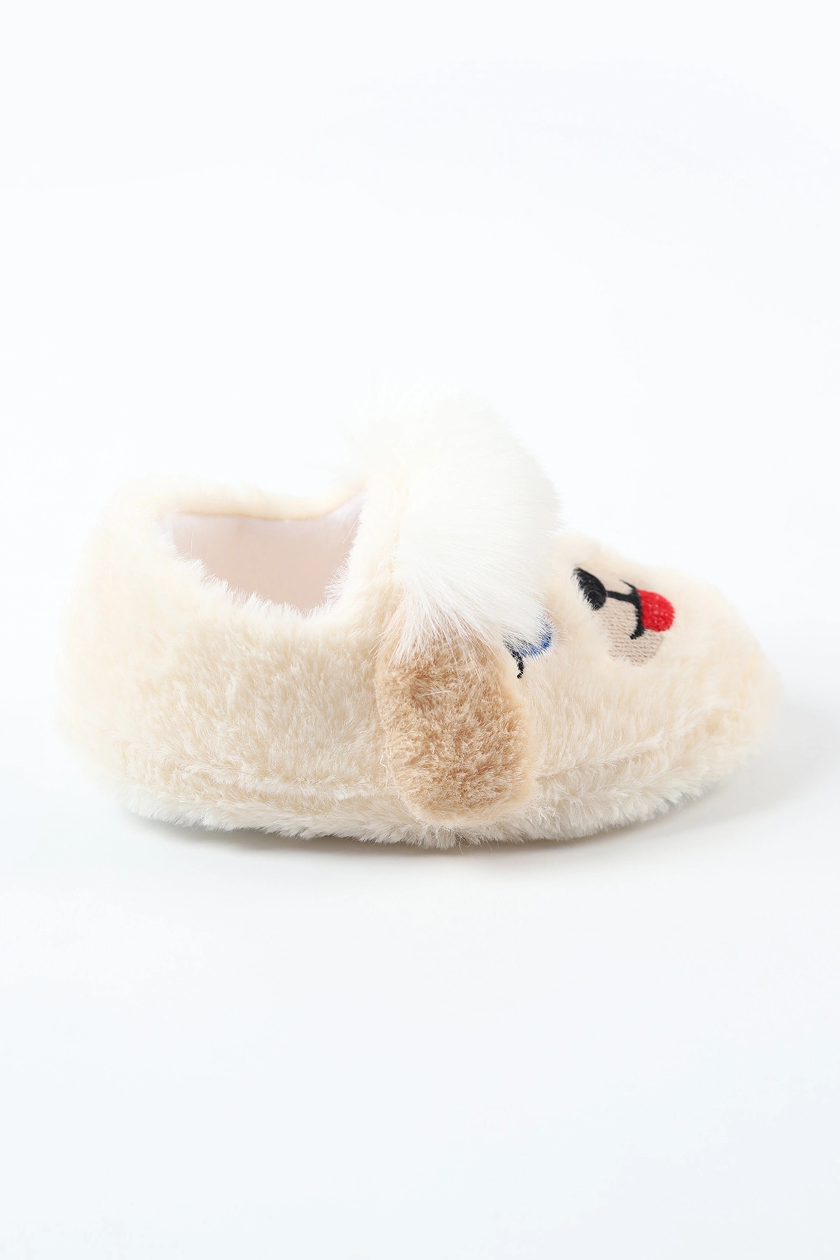 Ekru ( 25 - 30 ) Peluş Figürlü Kız Çocuk Panduf 488275