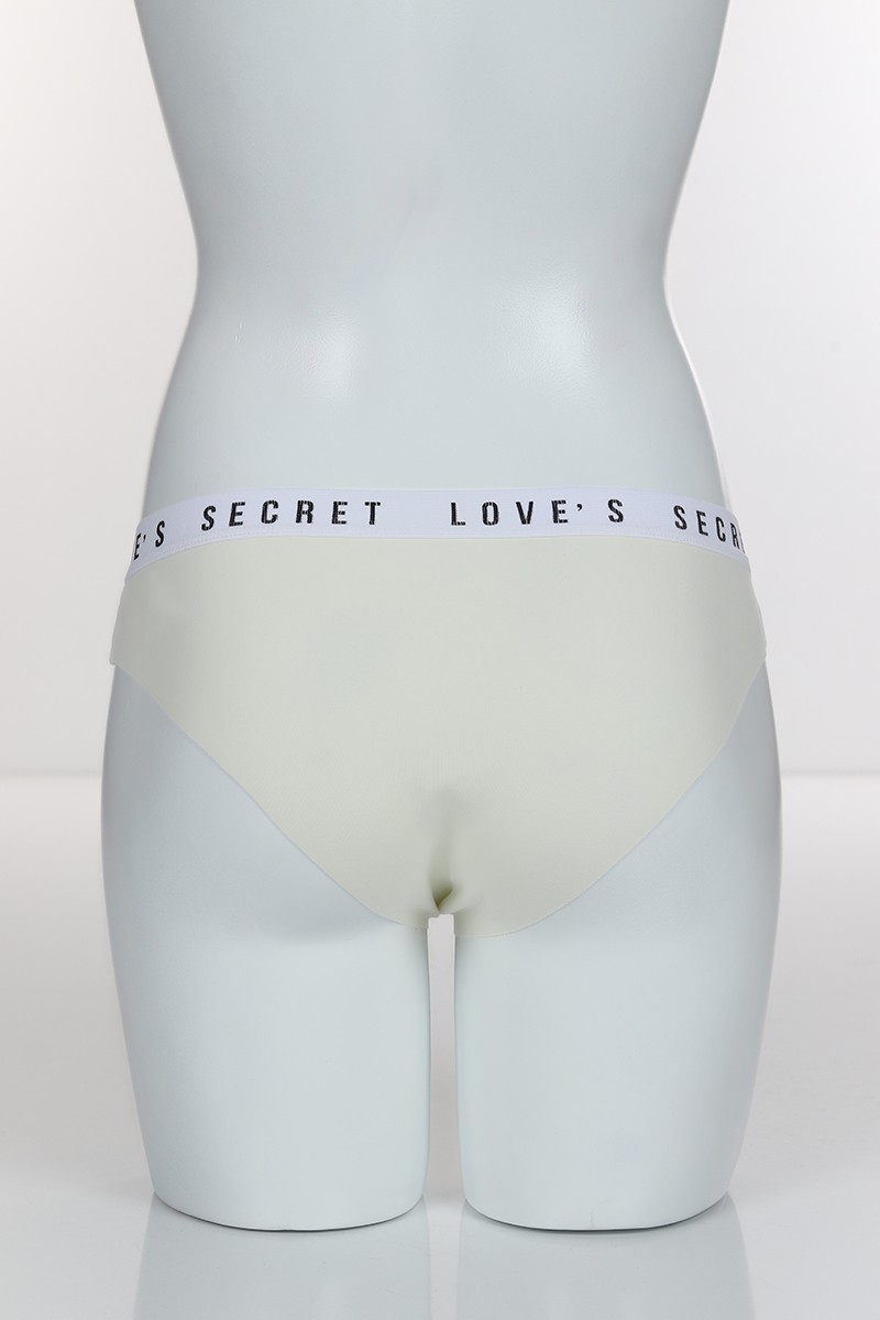 Ekru 3909 Bikini Pamuk Lazer Bel Spor Lastikli Külot 101909