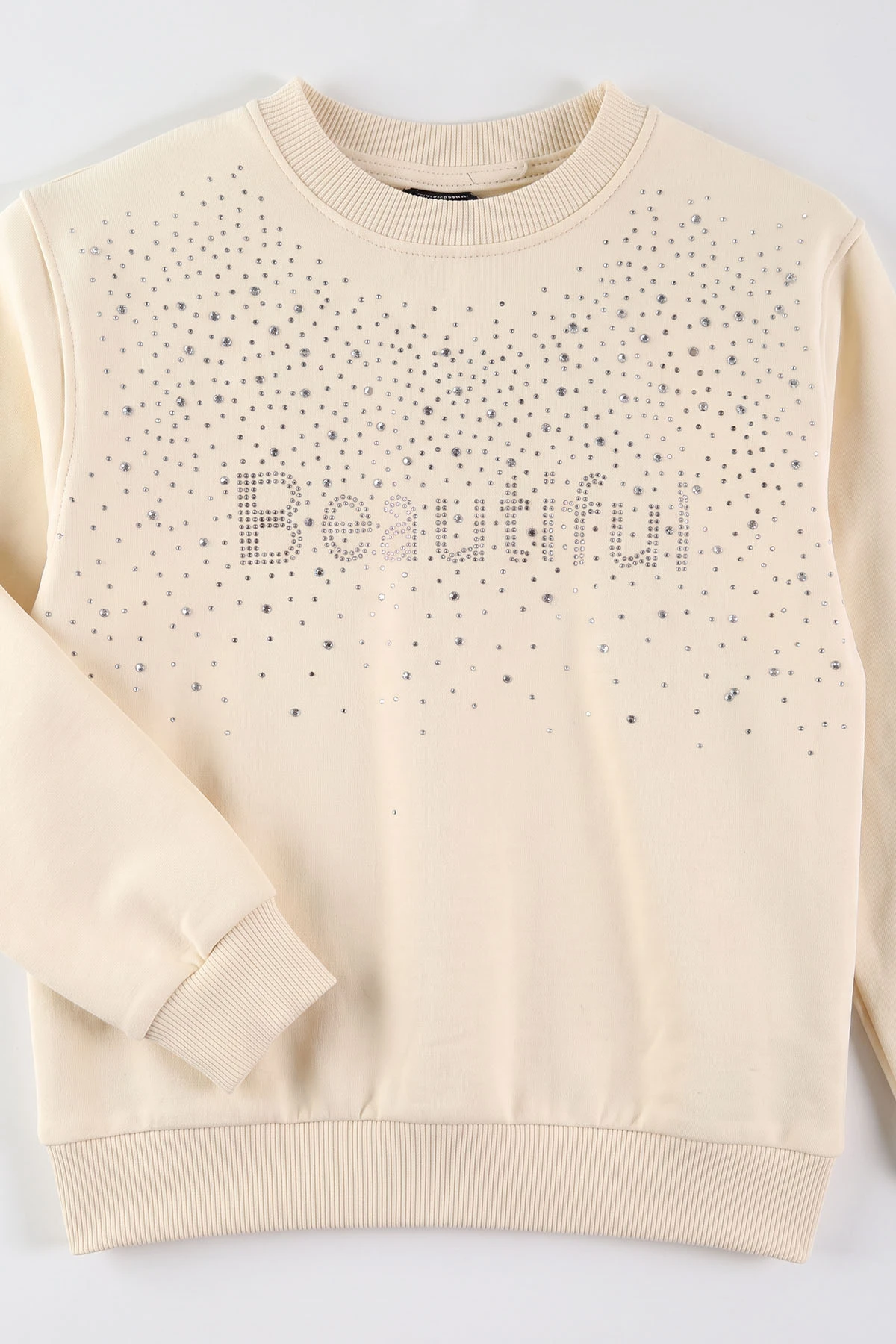 Ekru (6-10 Yaş) Beautiful Taş Baskılı 2 İp Kız Çocuk Mevsimlik Takım 485392