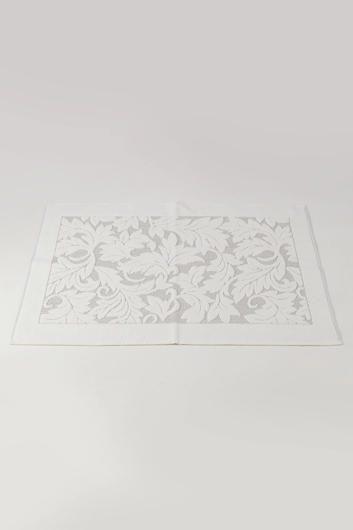 Ekru 60x90 Kabartma Desenli Banyo Havlu Paspas 468499