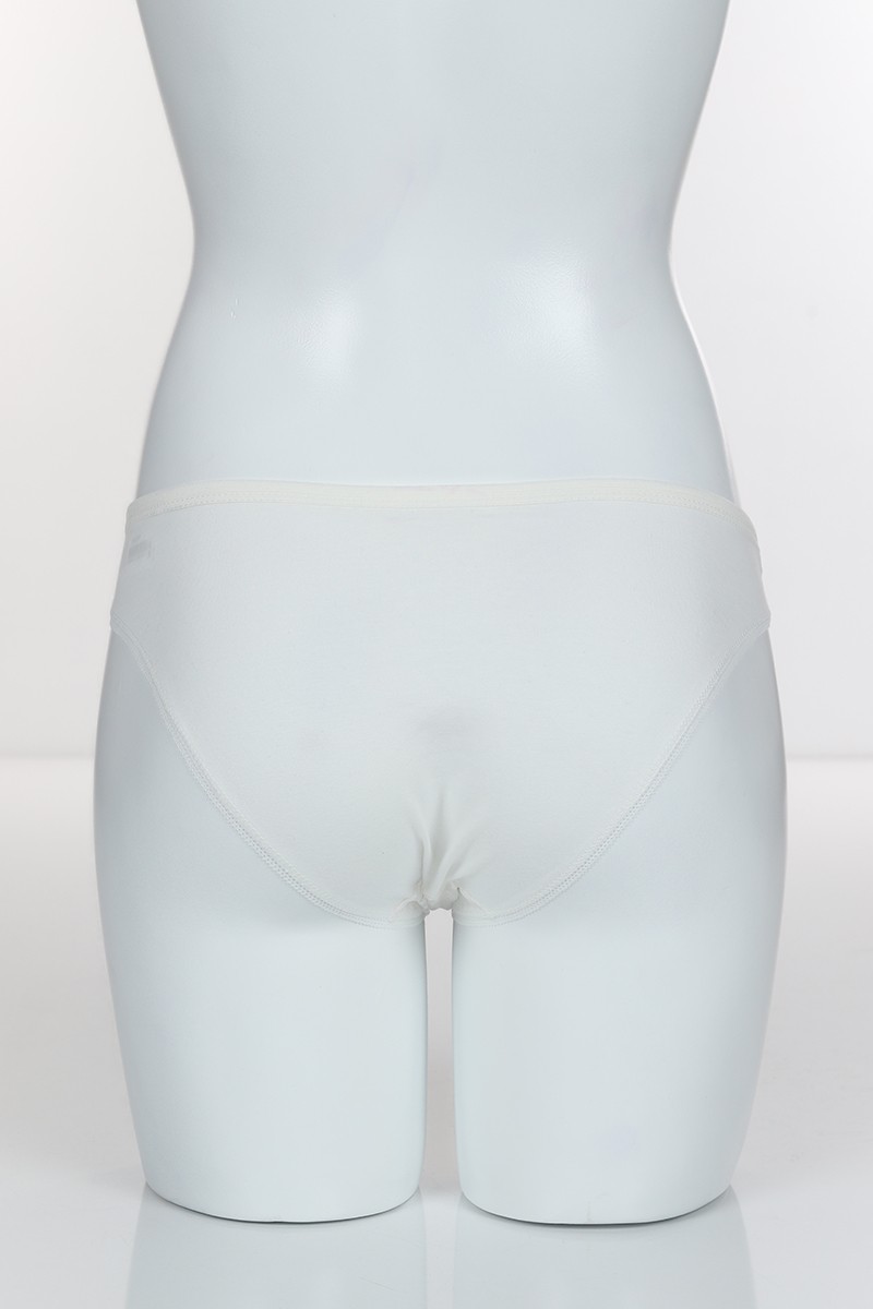 Ekru 6384 Bikini Ön Dantel Arka Pamuk Külot 102317