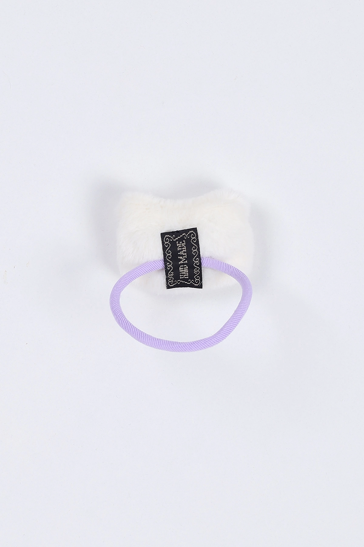Ekru Figürlü Peluş Lastik Toka 401693