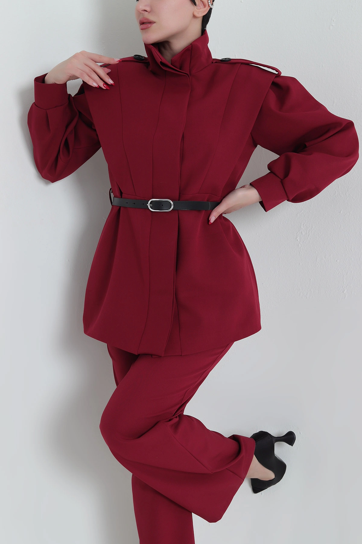 Eyfel Double Pantolon Ceket Kadın İkili Takım 430989
