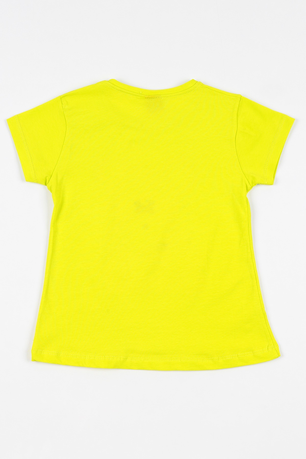 Fıstık Yeşili (5-8 yaş) Pul İşlemeli Kız Çocuk Tişört 110858