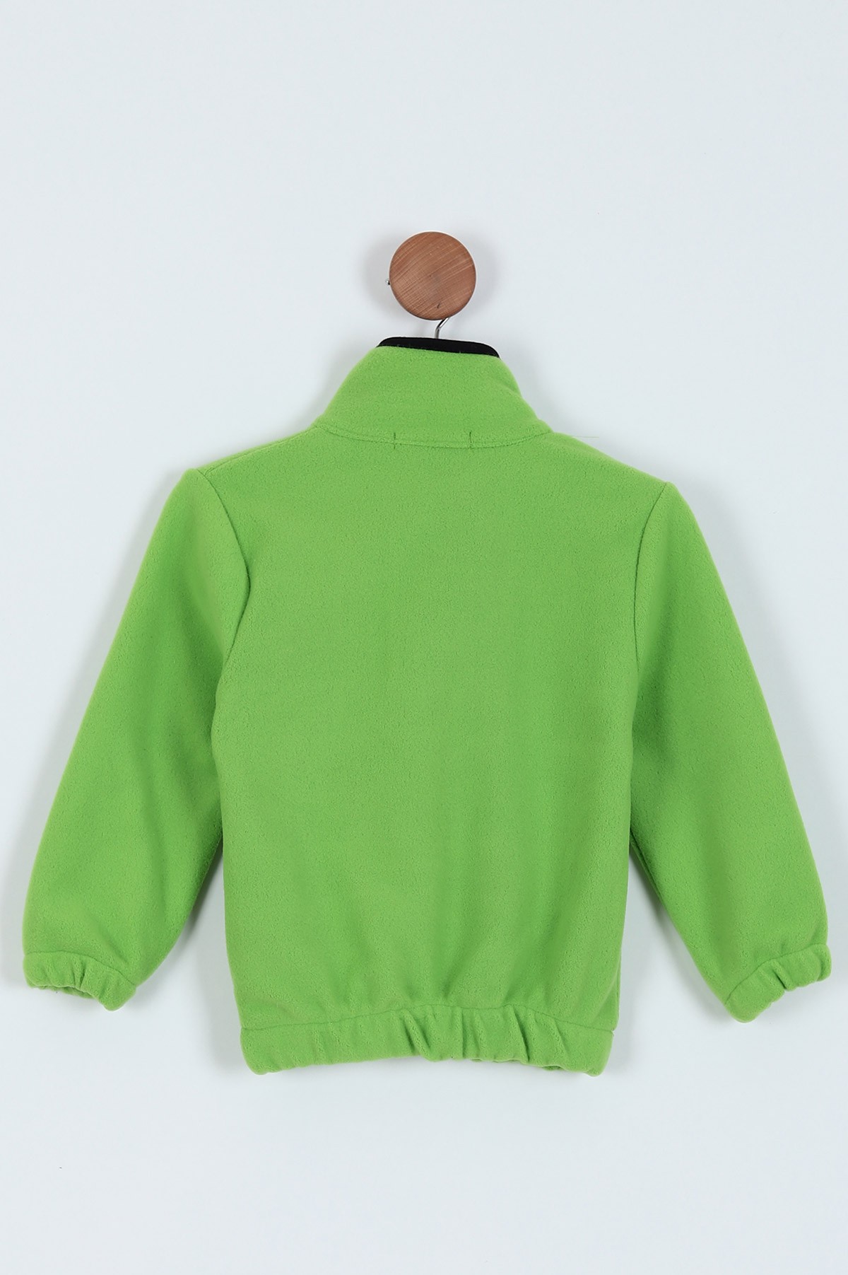 Fıstık Yeşili (8-12 Yaş) Bel Lastikli Yarım Fermuarlı Kız Çocuk Sweat 224457