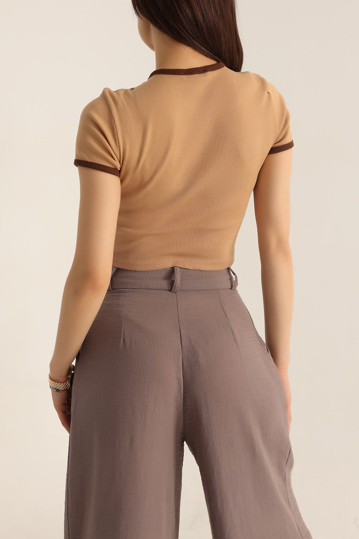 Fitilli Crop Tişört 177360