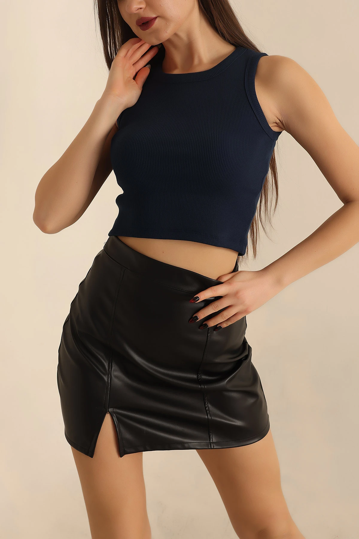 Fitilli Likralı Bayan Atlet 245398