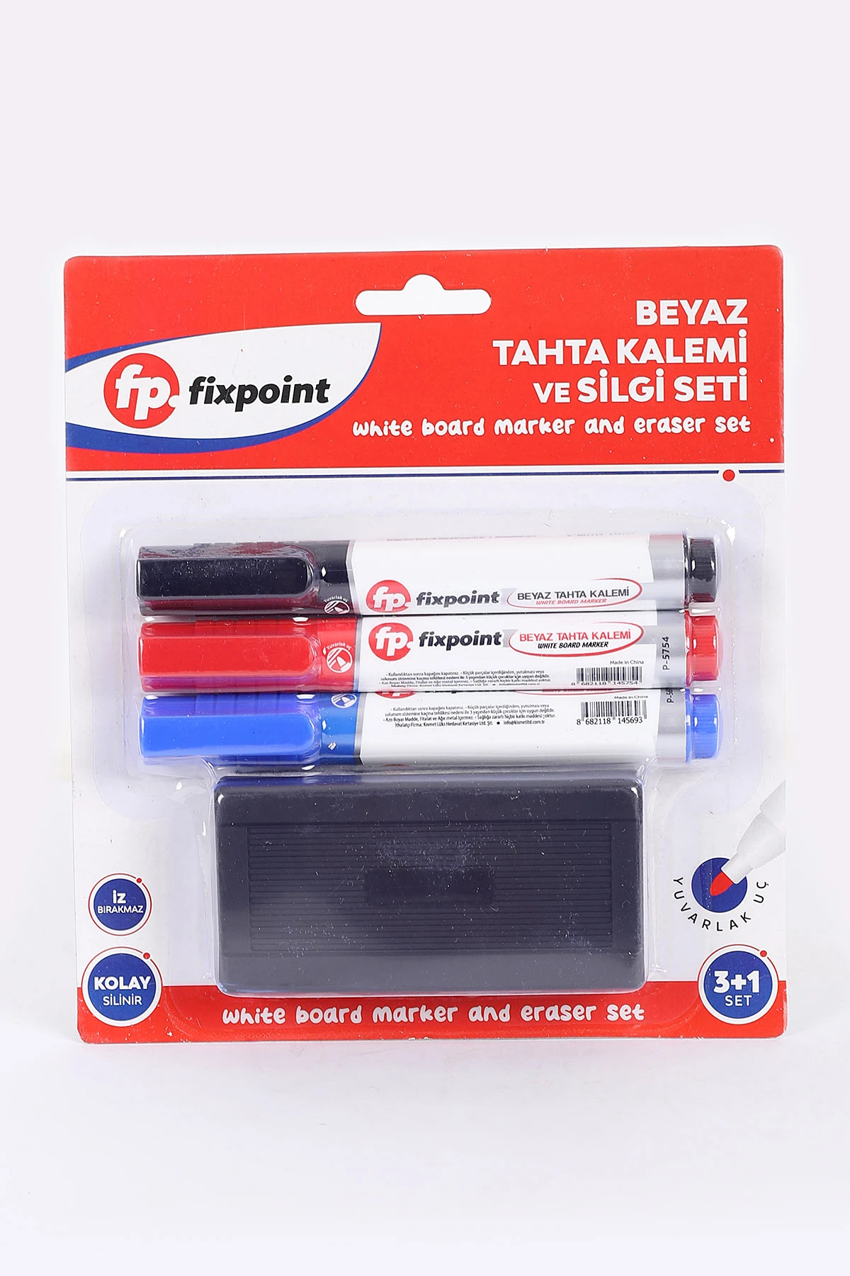 Fixpoint 3'lü Tahta Kalem ve Silgi Seti 384611