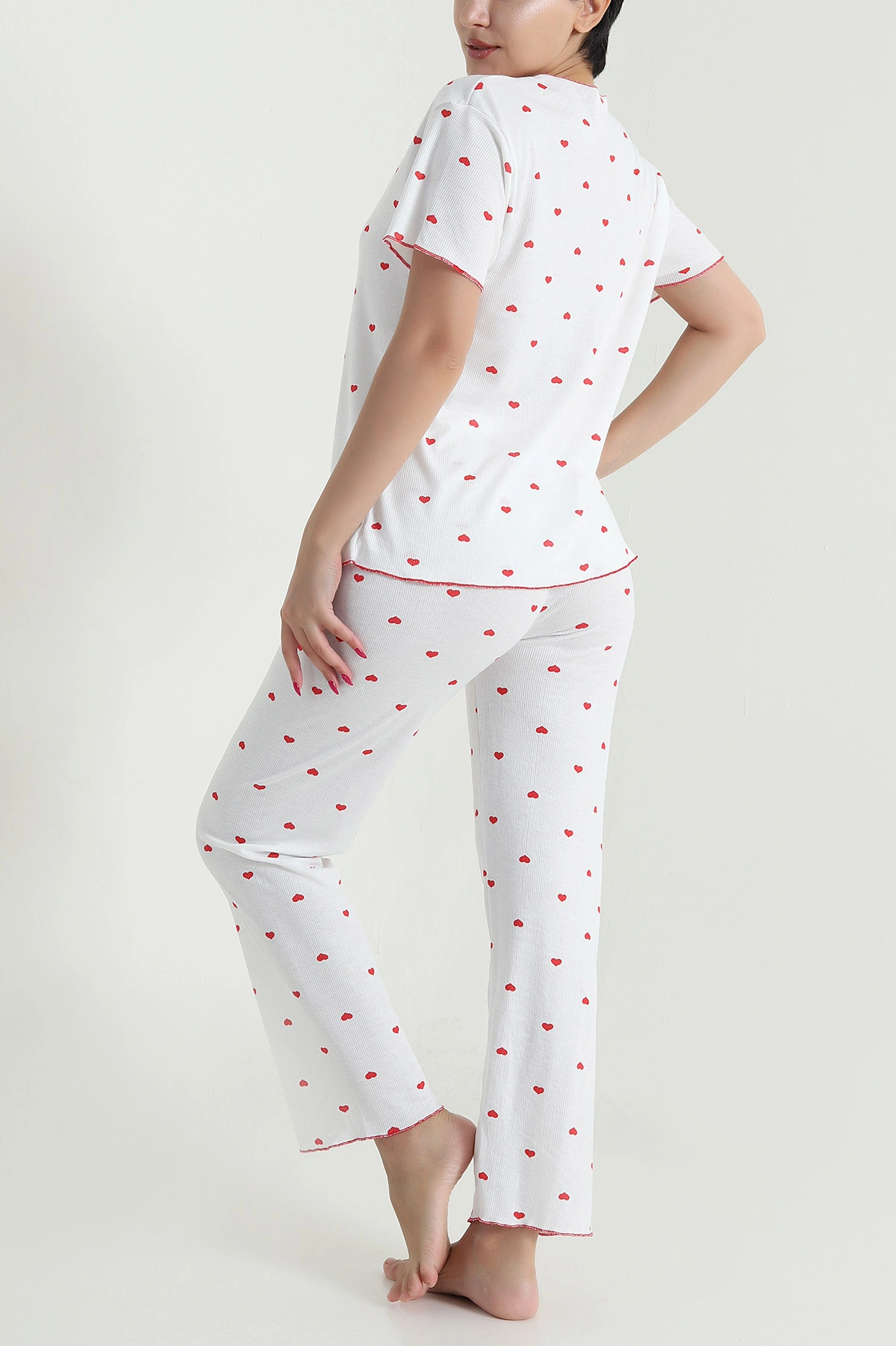 Fiyonklu Kaşkorse Kadın Pijama Takımı 476191