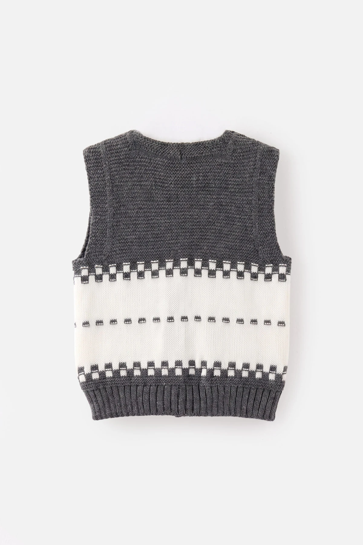 Füme (0-5 Yaş) Araba Motifli Triko Erkek Çocuk&Bebek Yelek 474868