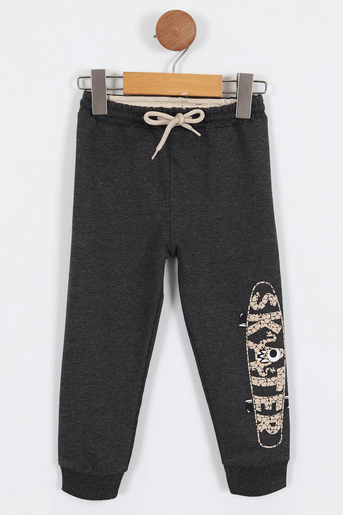 Füme (2-8 Yaş) Skater Kabartma Baskılı Erkek Çocuk Alt 308978