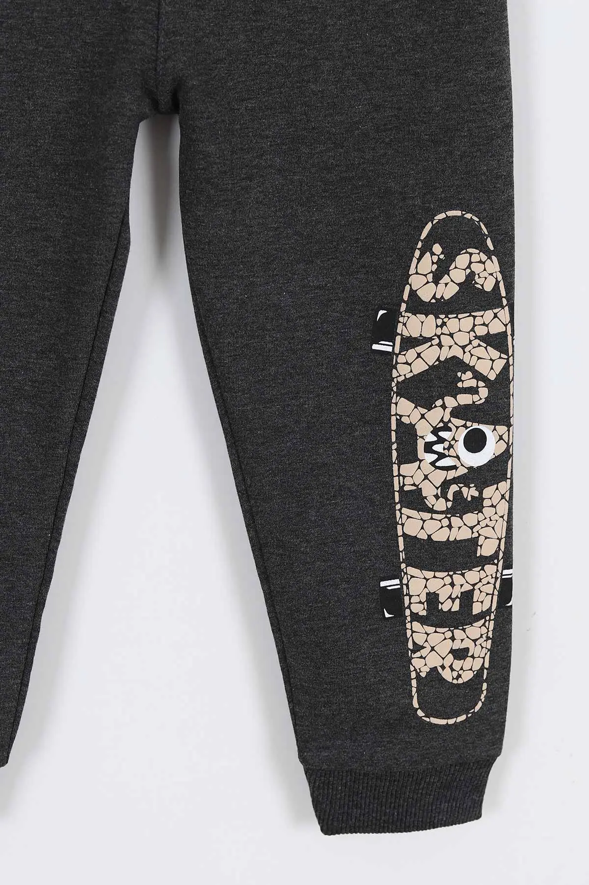 Füme (2-8 Yaş) Skater Kabartma Baskılı Erkek Çocuk Alt 308978