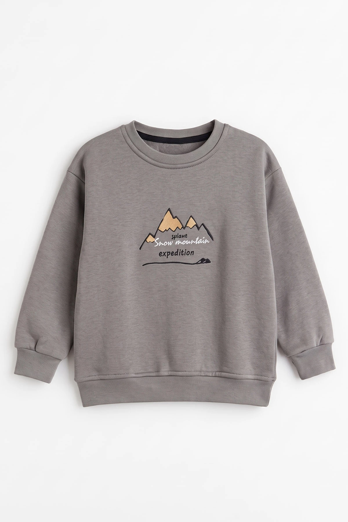 Füme (4-12 Yaş) 3 İplik Şardonlu Erkek Çocuk Sweatshirt 495872