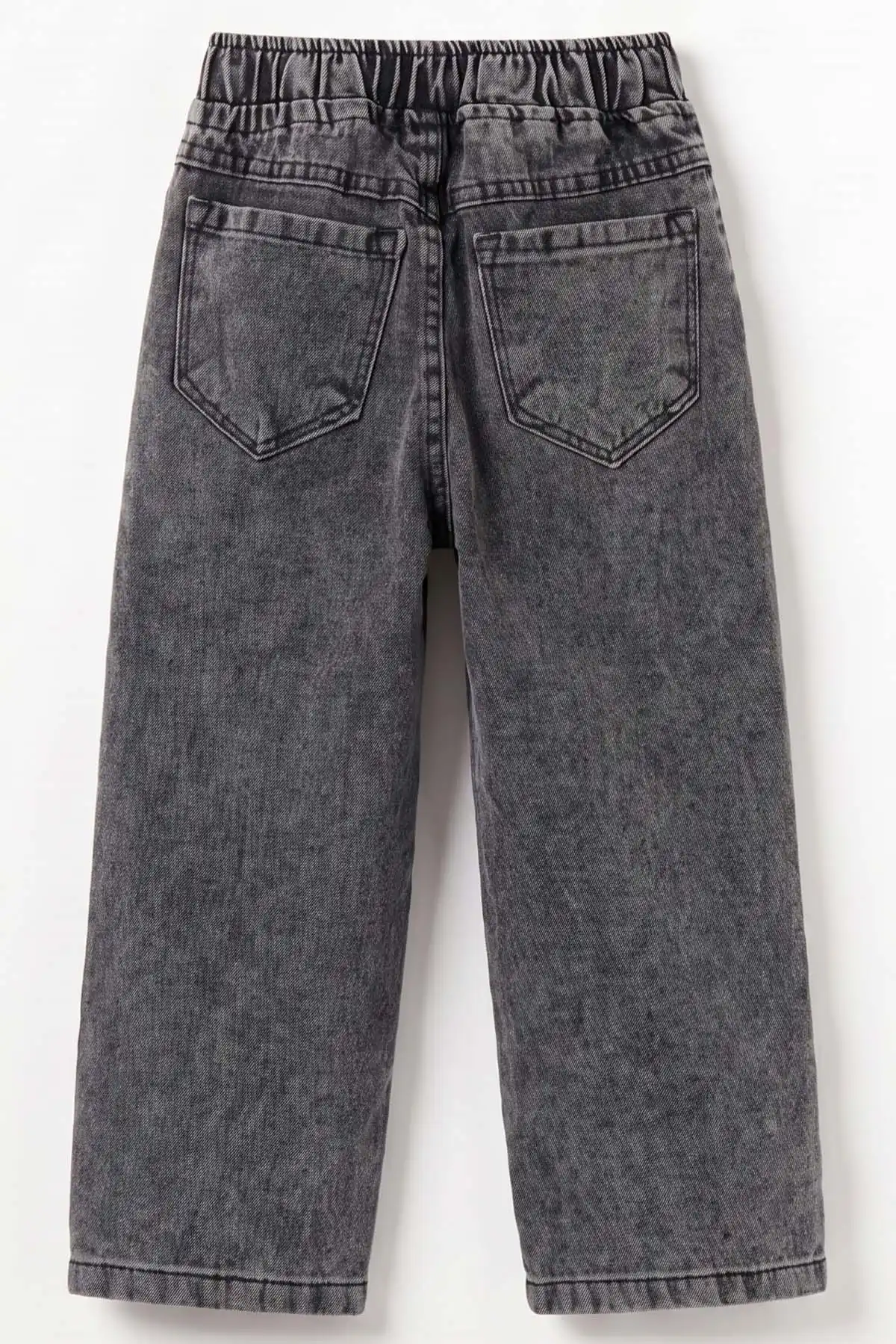 Füme (5-12 Yaş) Baggy  Belden Bağlamalı Erkek  Çocuk Kot Pantolon 490864