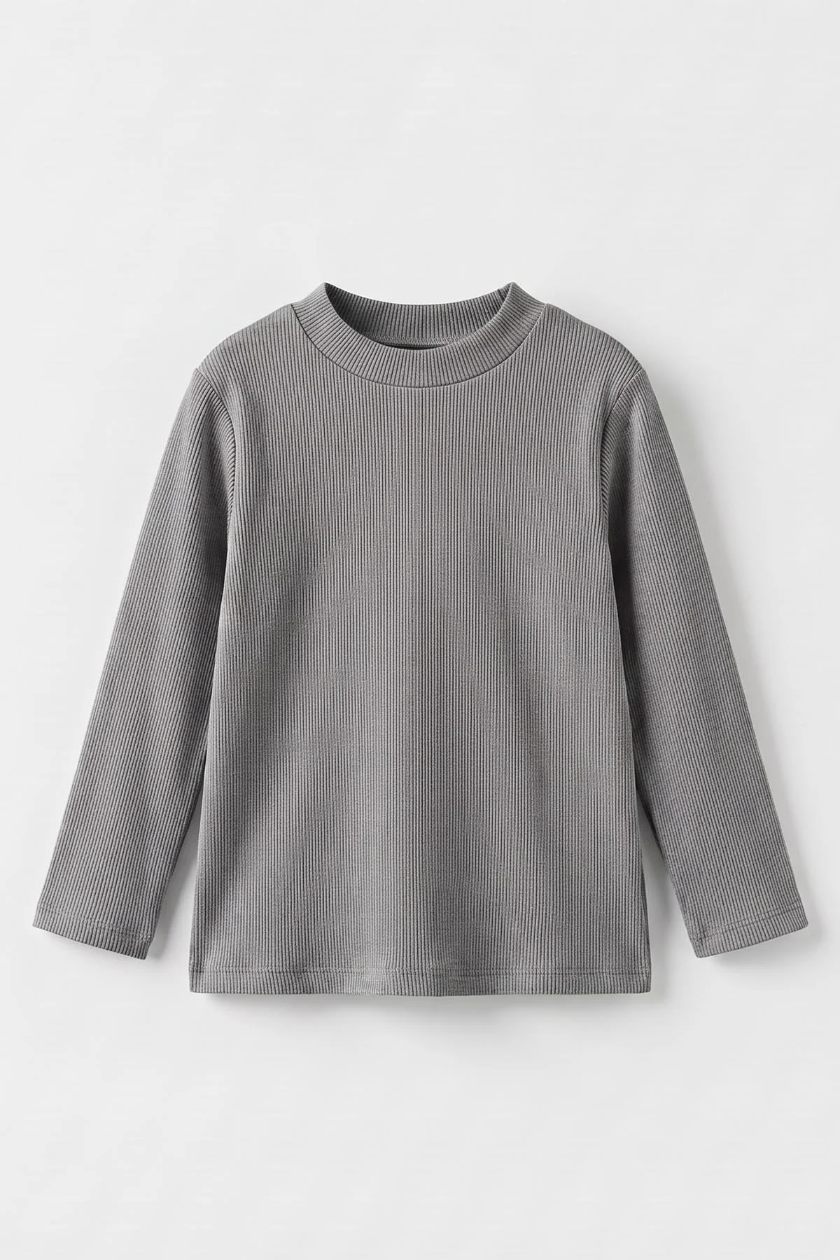 Füme (5-12 Yaş) Yarım Balıkçı Yaka Kaşkorse Çocuk Body Sweatshirt 495519