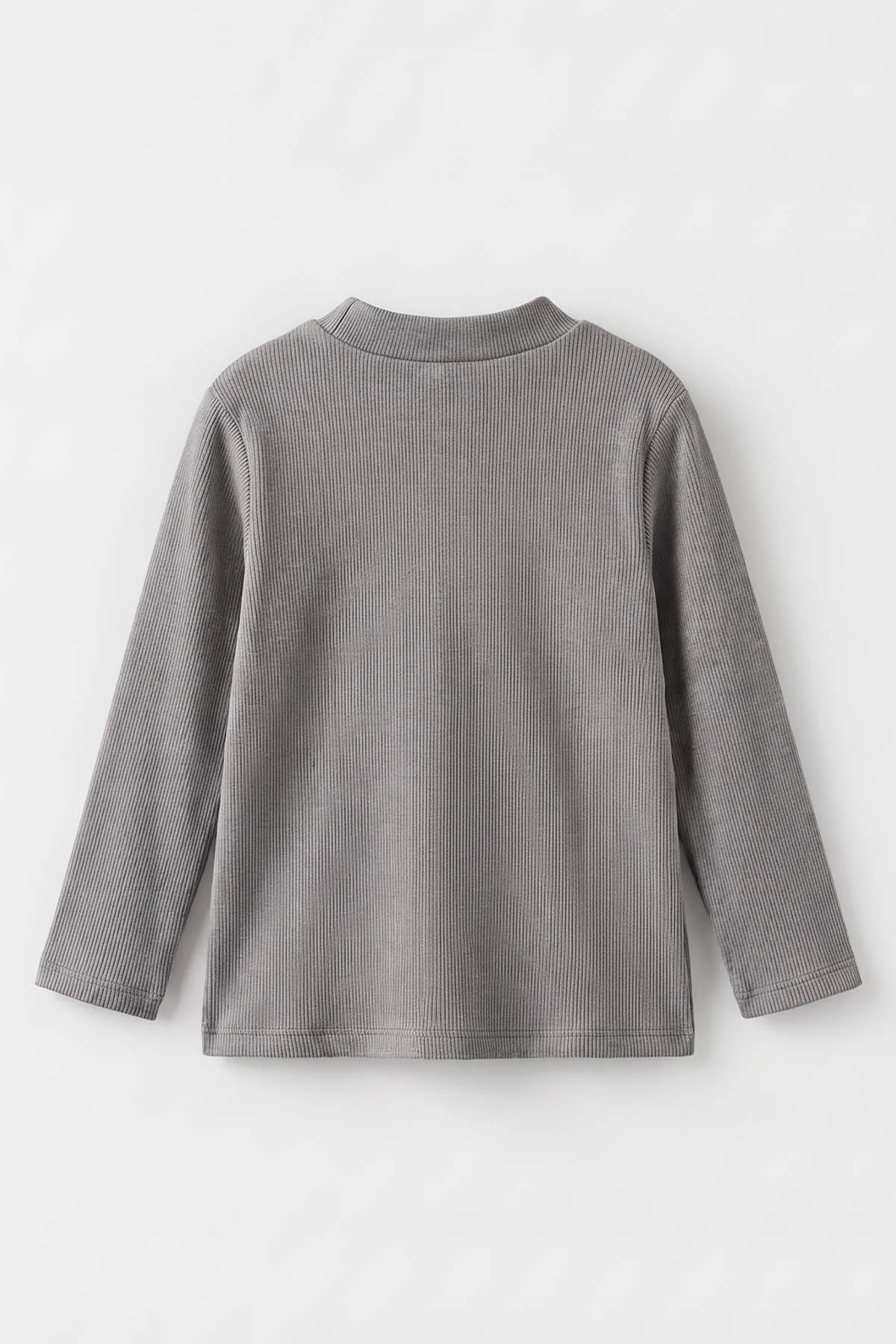 Füme (5-12 Yaş) Yarım Balıkçı Yaka Kaşkorse Çocuk Body Sweatshirt 495519
