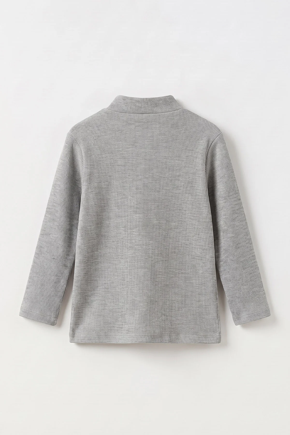Füme (5-12 Yaş) Yarım Balıkçı Yaka Kaşkorse Kız Çocuk Body Sweatshirt 493212