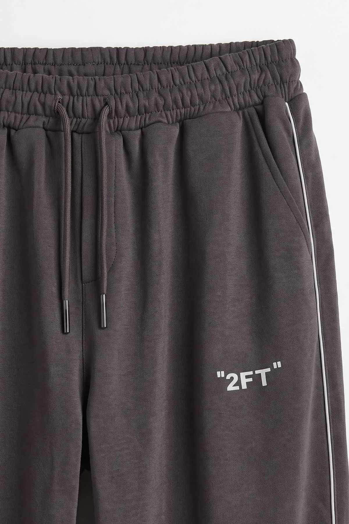 Füme Baggy Üç İp Şardonsuz Yan Kıl Biyeli Erkek Eşofman Altı 494525