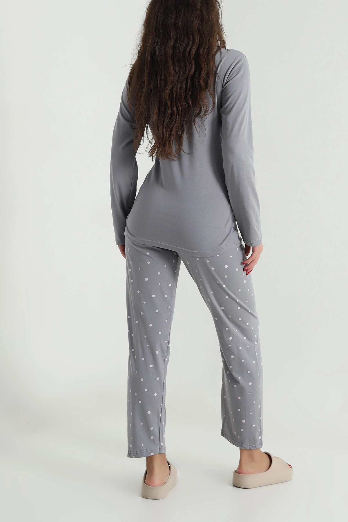 Füme Baskılı Kadın Pijama Takımı 488224