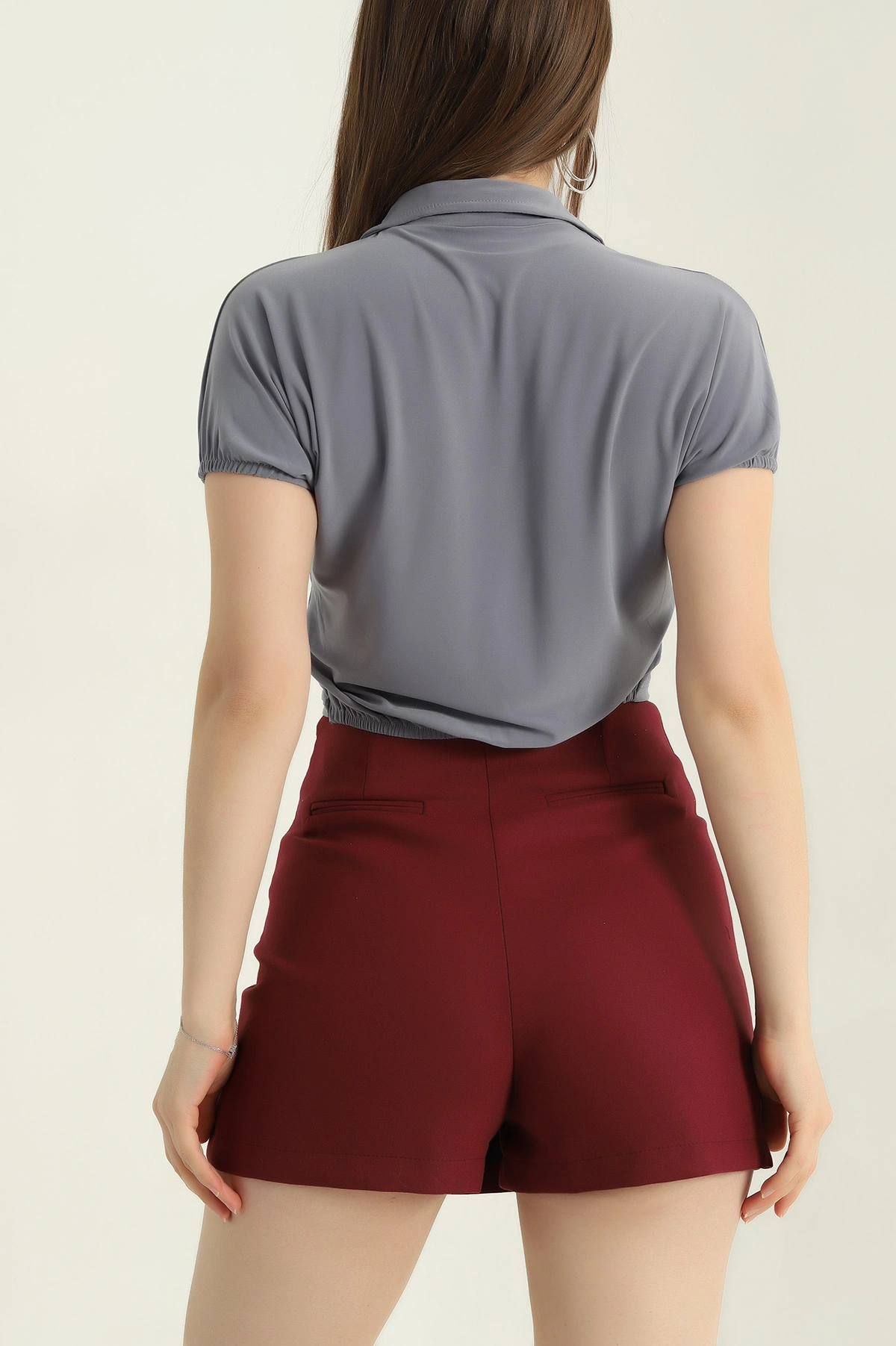 Füme Büzgülü Sandy Kadın Bluz 347018
