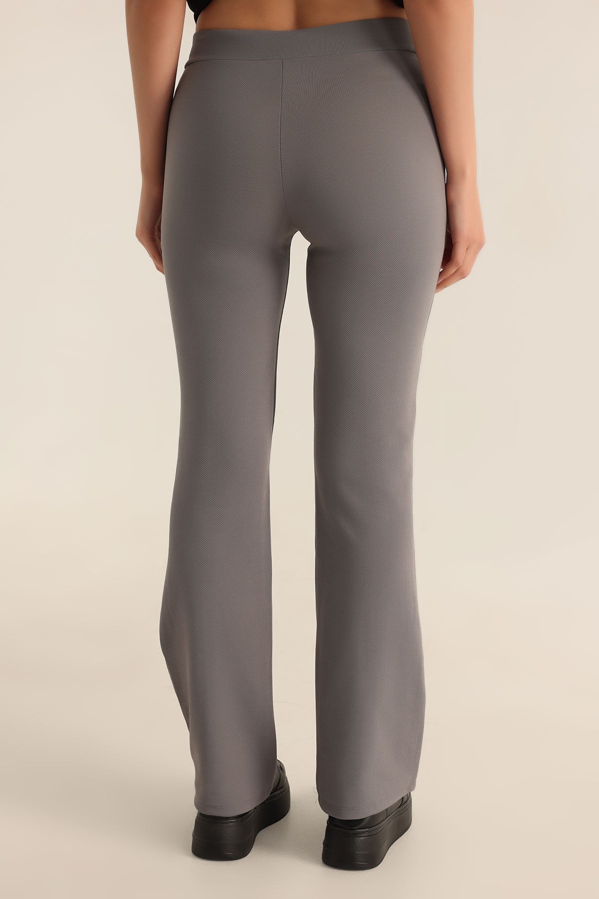 Füme Çimalı Likralı Bayan Pantolon 182351