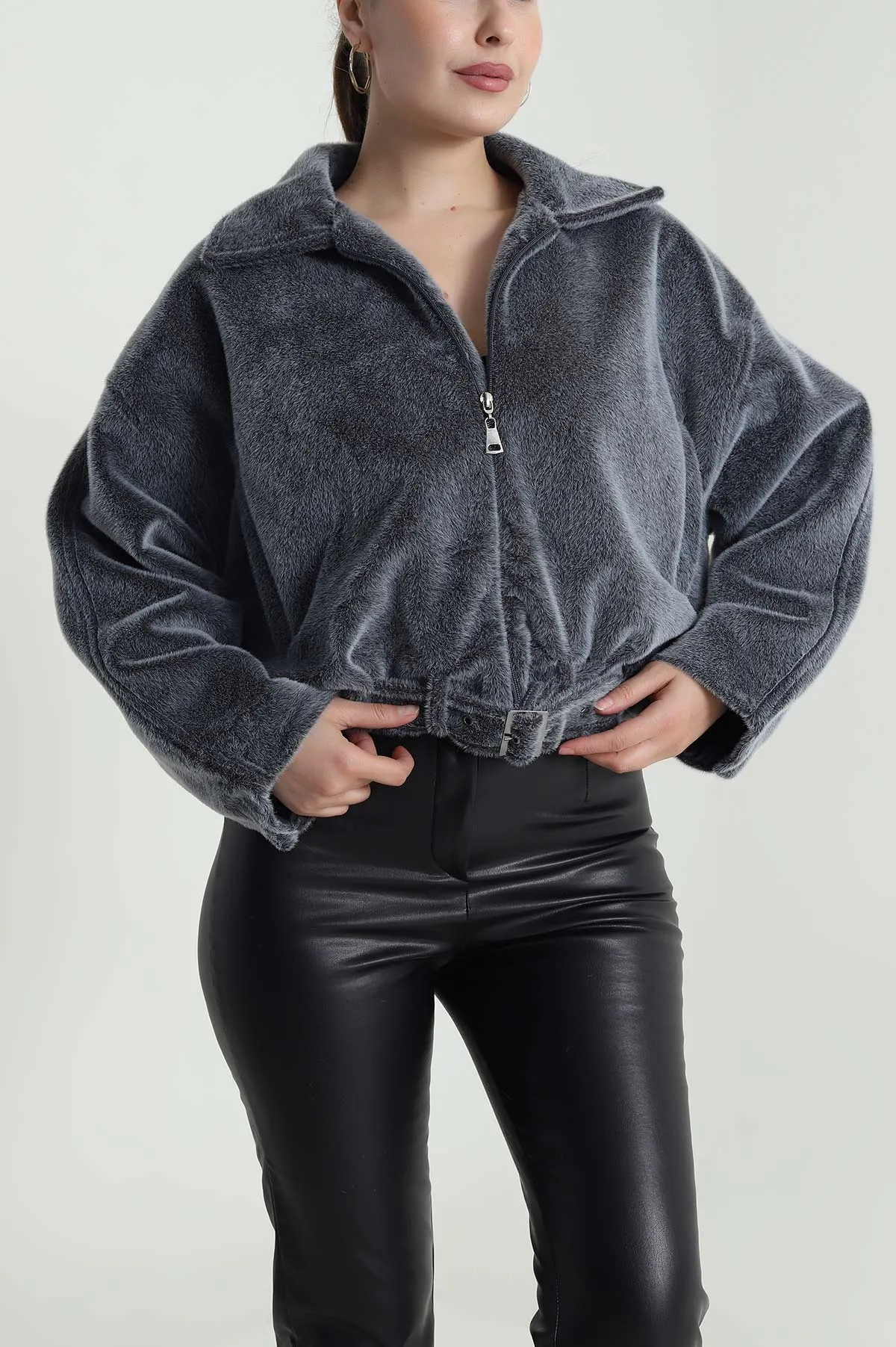 Füme Fox Bomber Kadın Mont 483985
