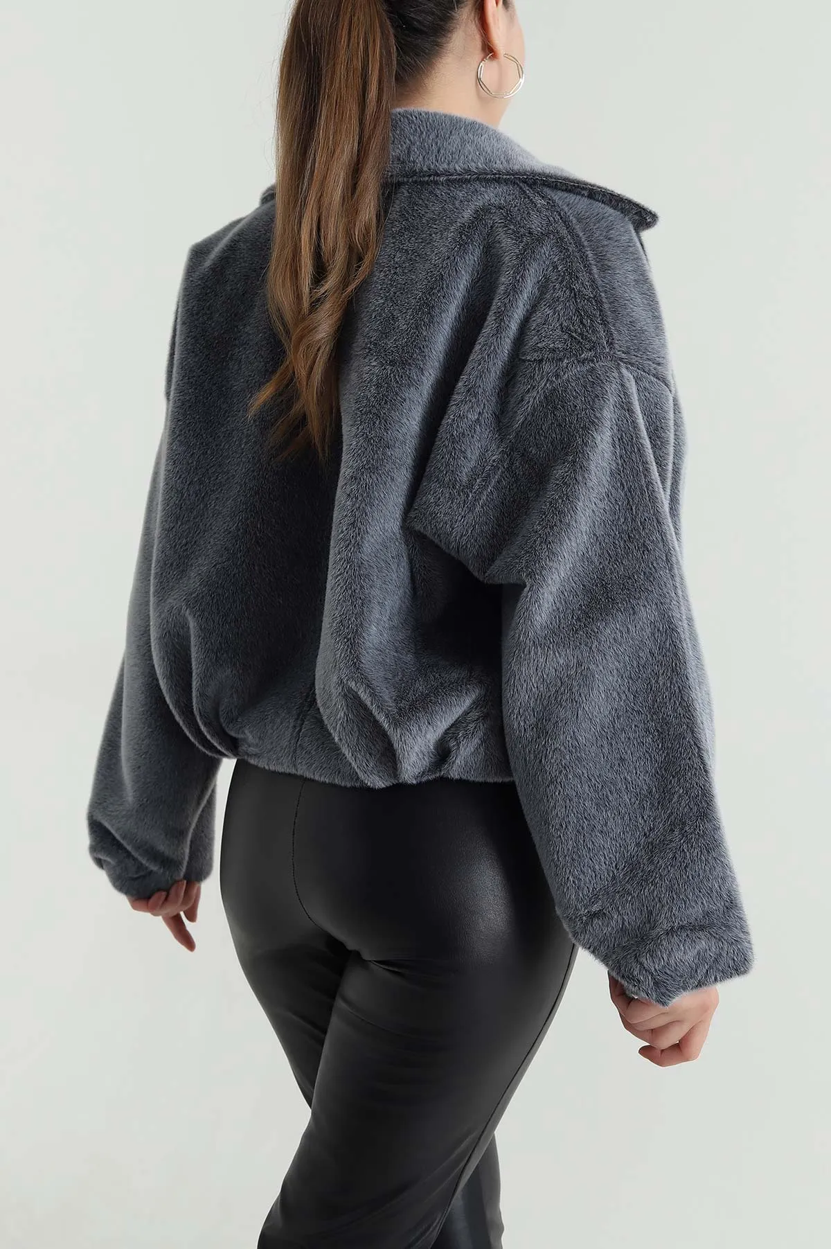 Füme Fox Bomber Kadın Mont 483985