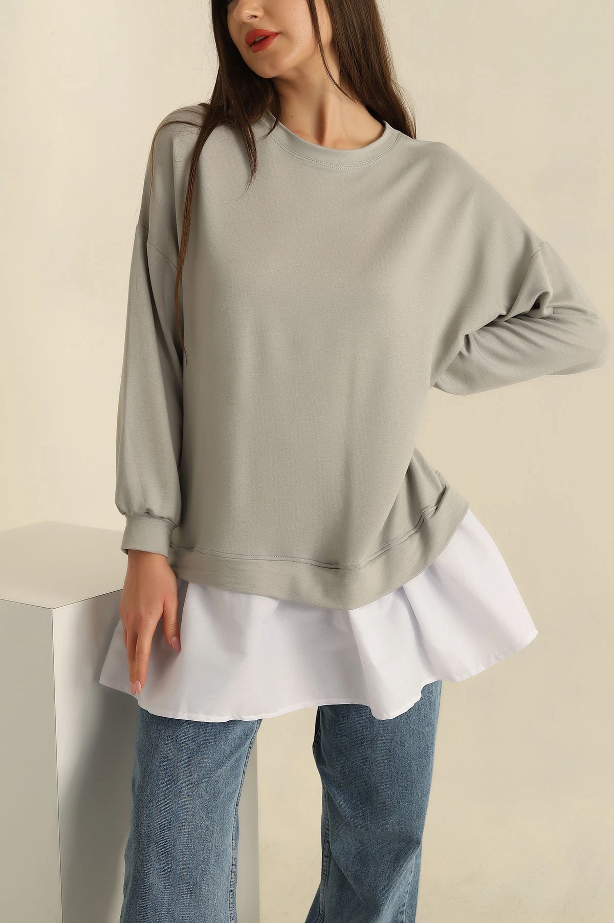 , Füme Garnilli Oysho Kumaş Tunik 261723