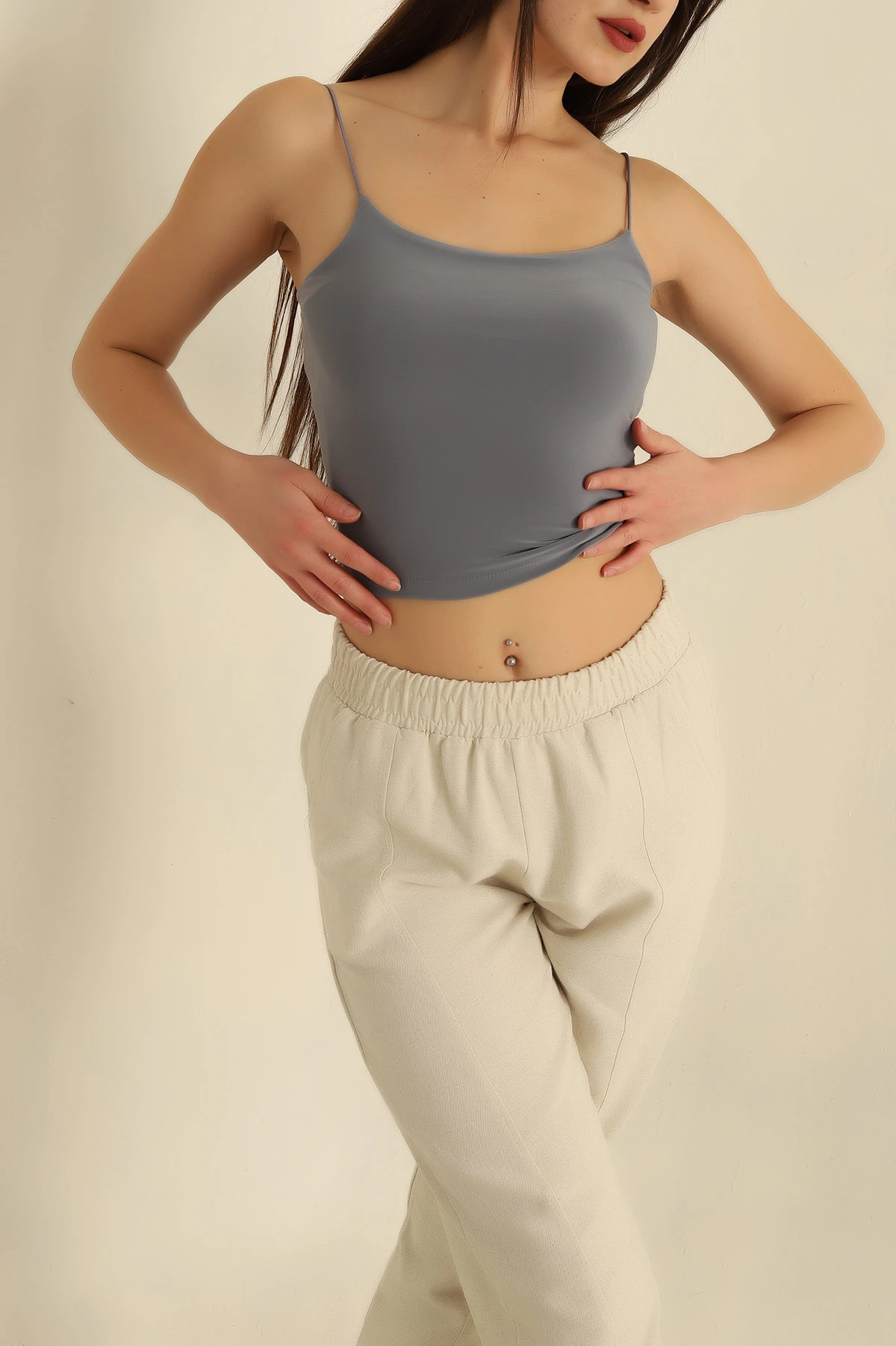 Füme İp Askılı Sandy Bluz 273130