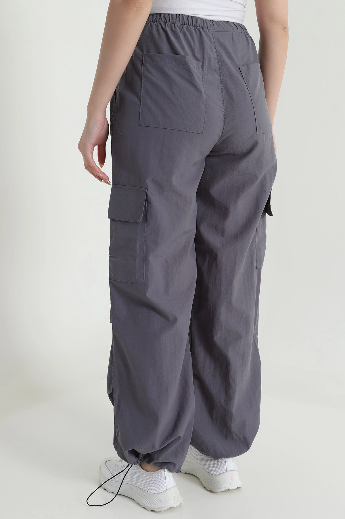 Füme Kargo Cep Paraşüt Kumaş Kadın Pantolon 467966