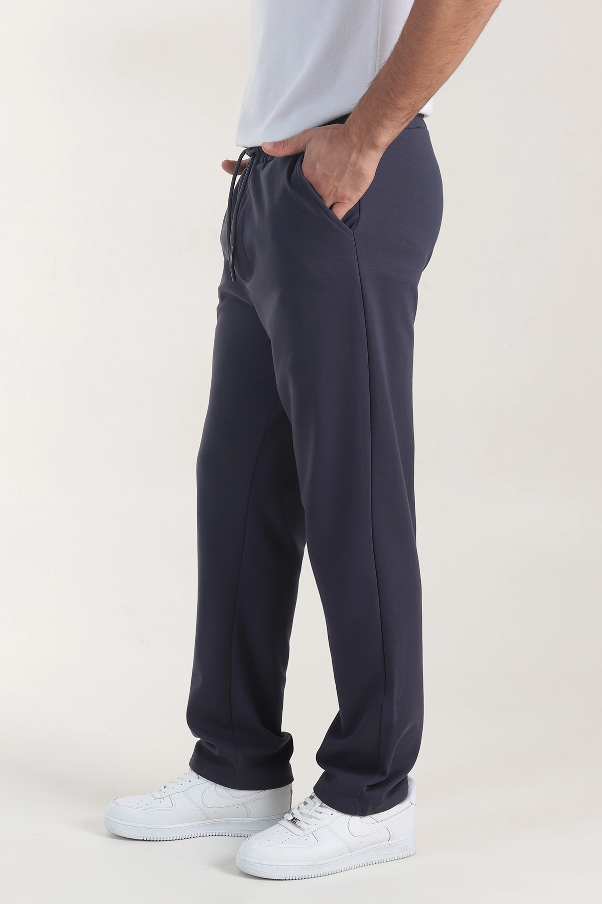 Füme Osyho Kumaş Şardonlu Baggy Erkek Pantolon 407675