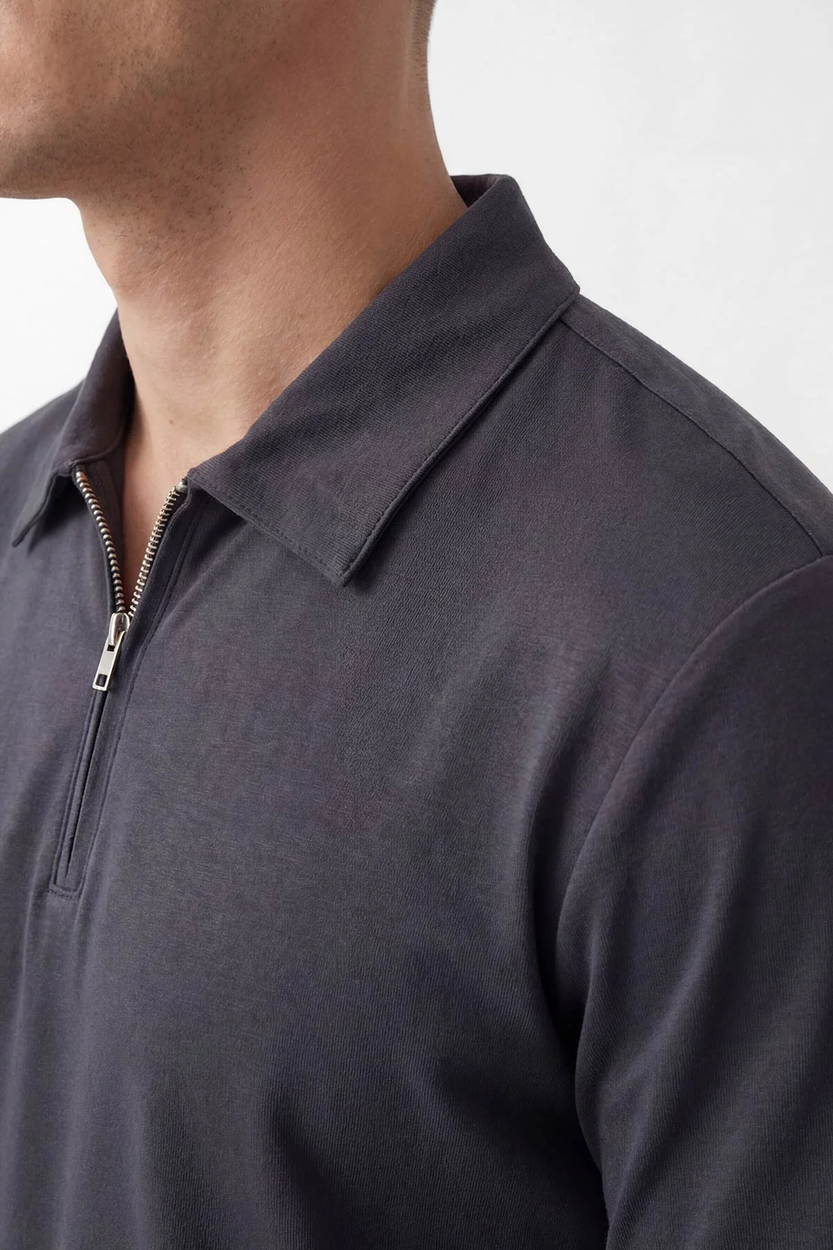 Füme Oysho Kumaş Polo Yaka Erkek Tişört 450521