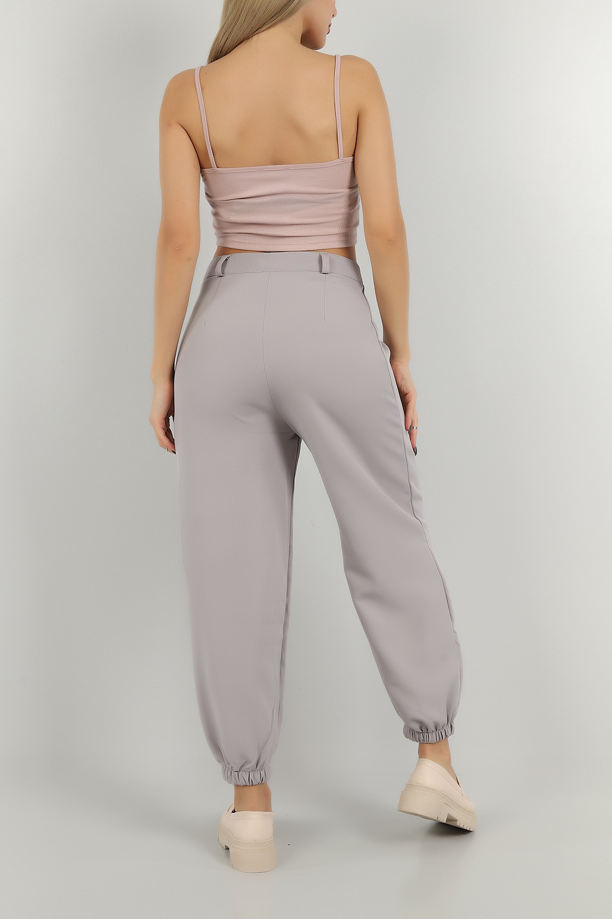 Füme Paça Lastikli Şalvar Pantolon 147071