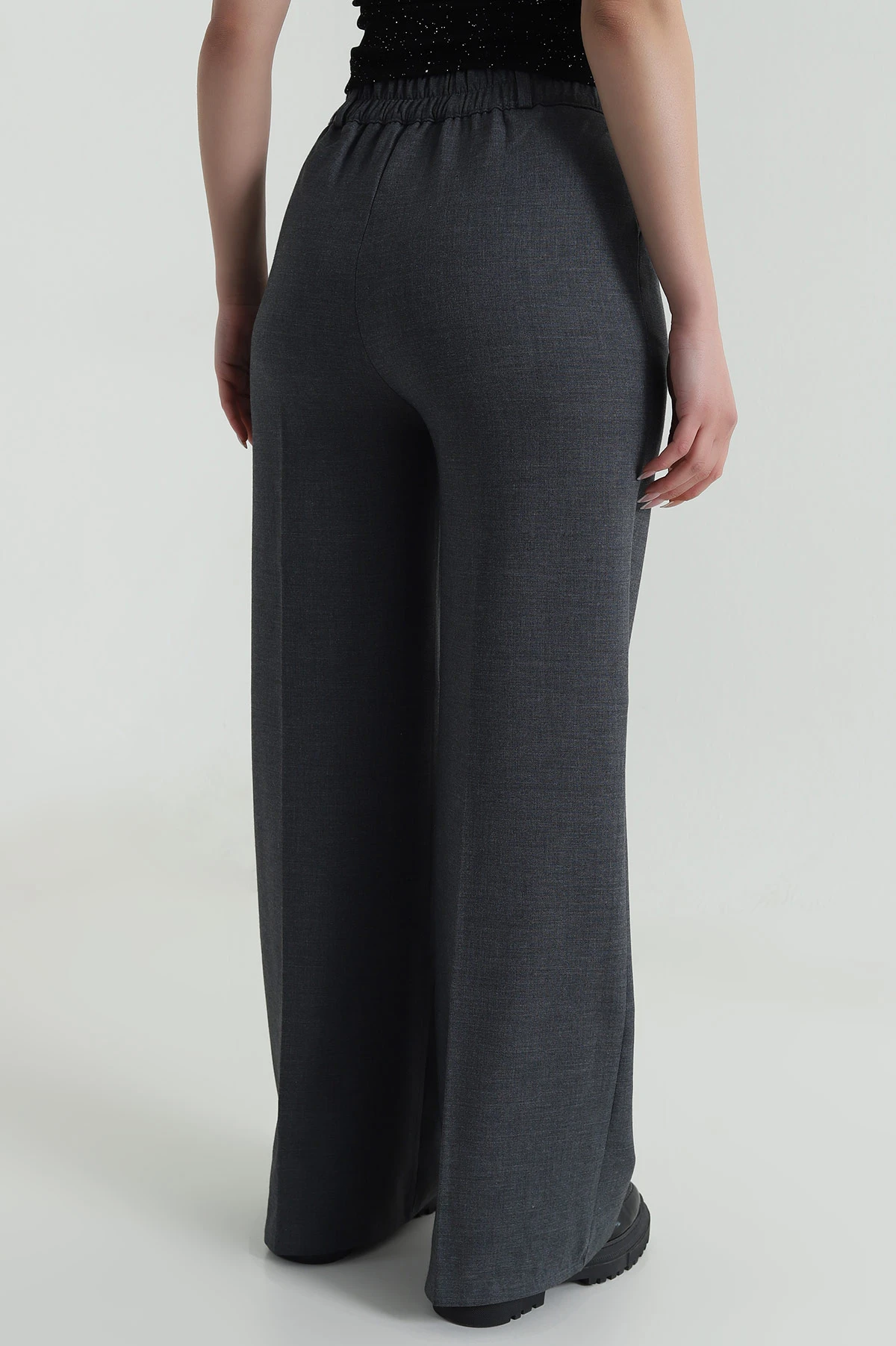 Füme Pileli Cepli Double Kadın Pantolon 486958