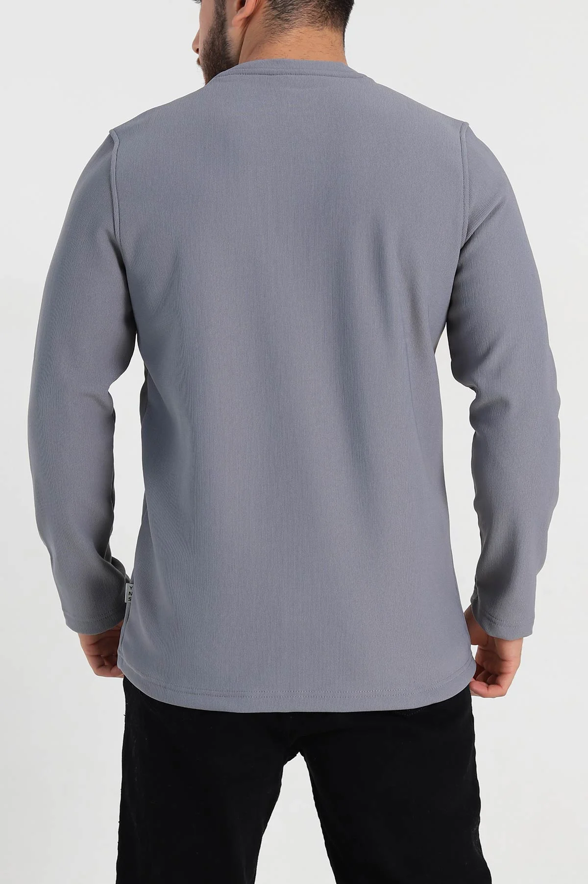 Füme Regular Fit Yazı Detay Erkek Sweatshirt 305884