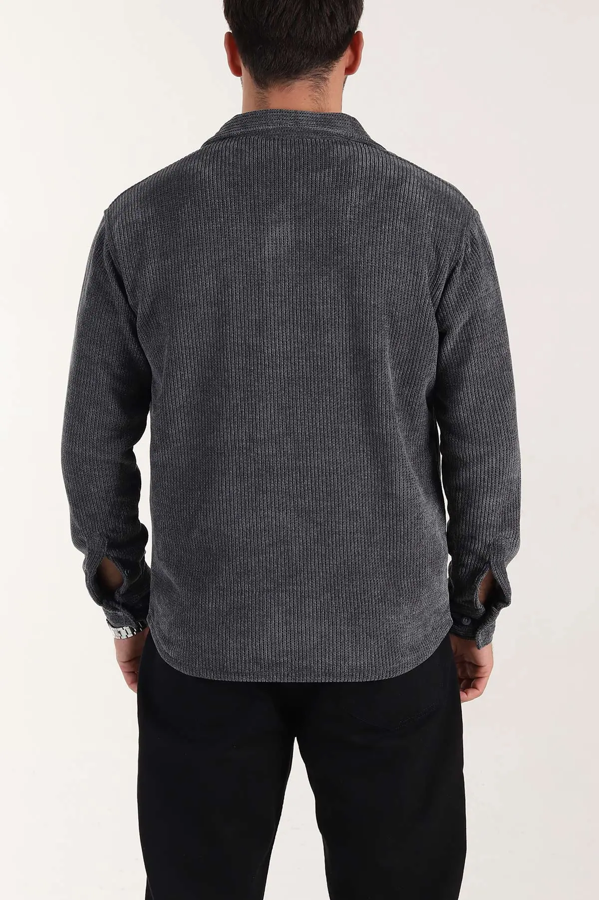 Füme Relaxed Fit Örme Erkek Gömlek 400090
