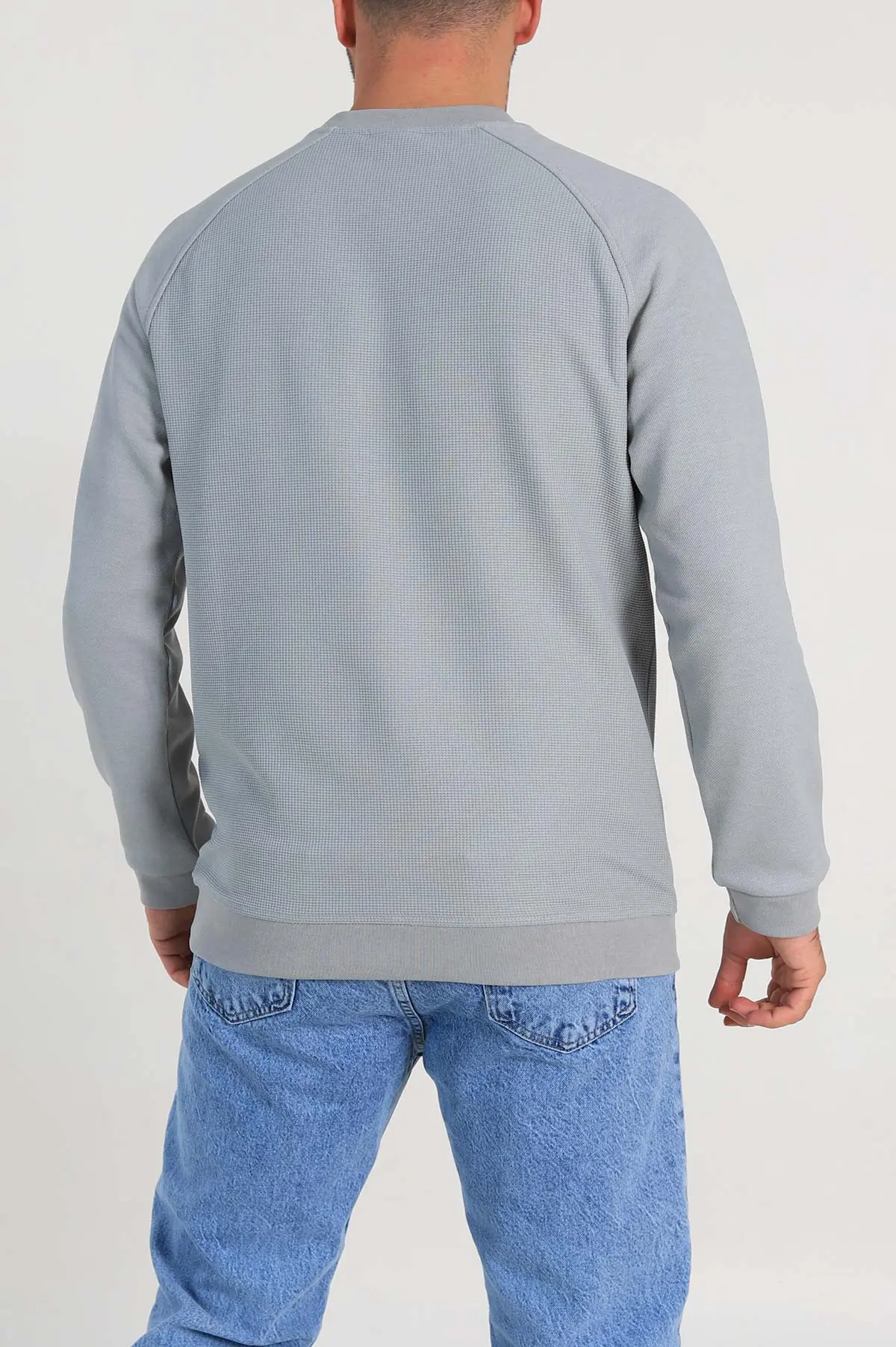 Füme Relaxed Fit Pike Kumaş Reglan Kollu Basic Sweatshirt 317689