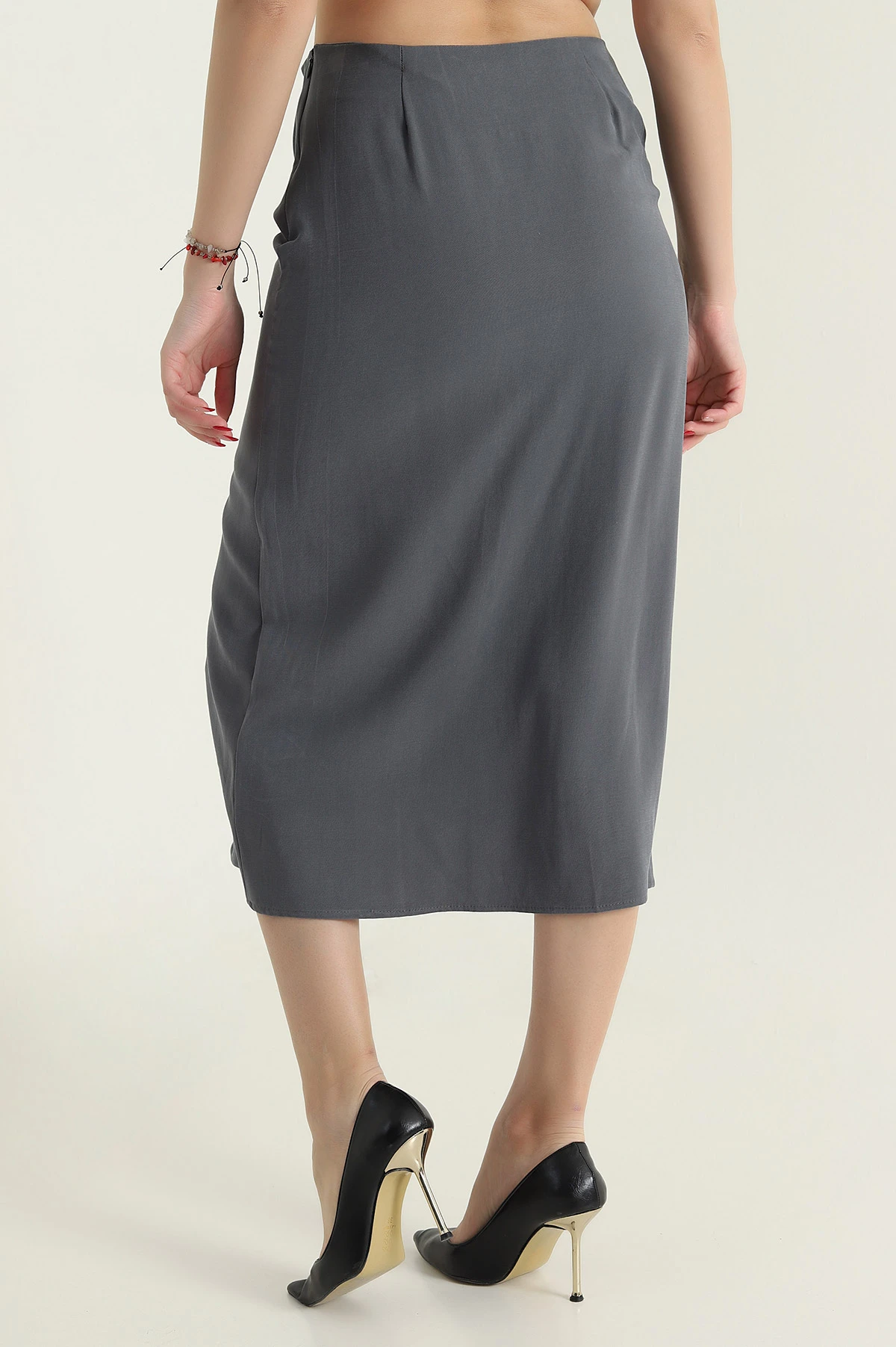 Füme Tencel Modal Twil Kadın Etek 434020