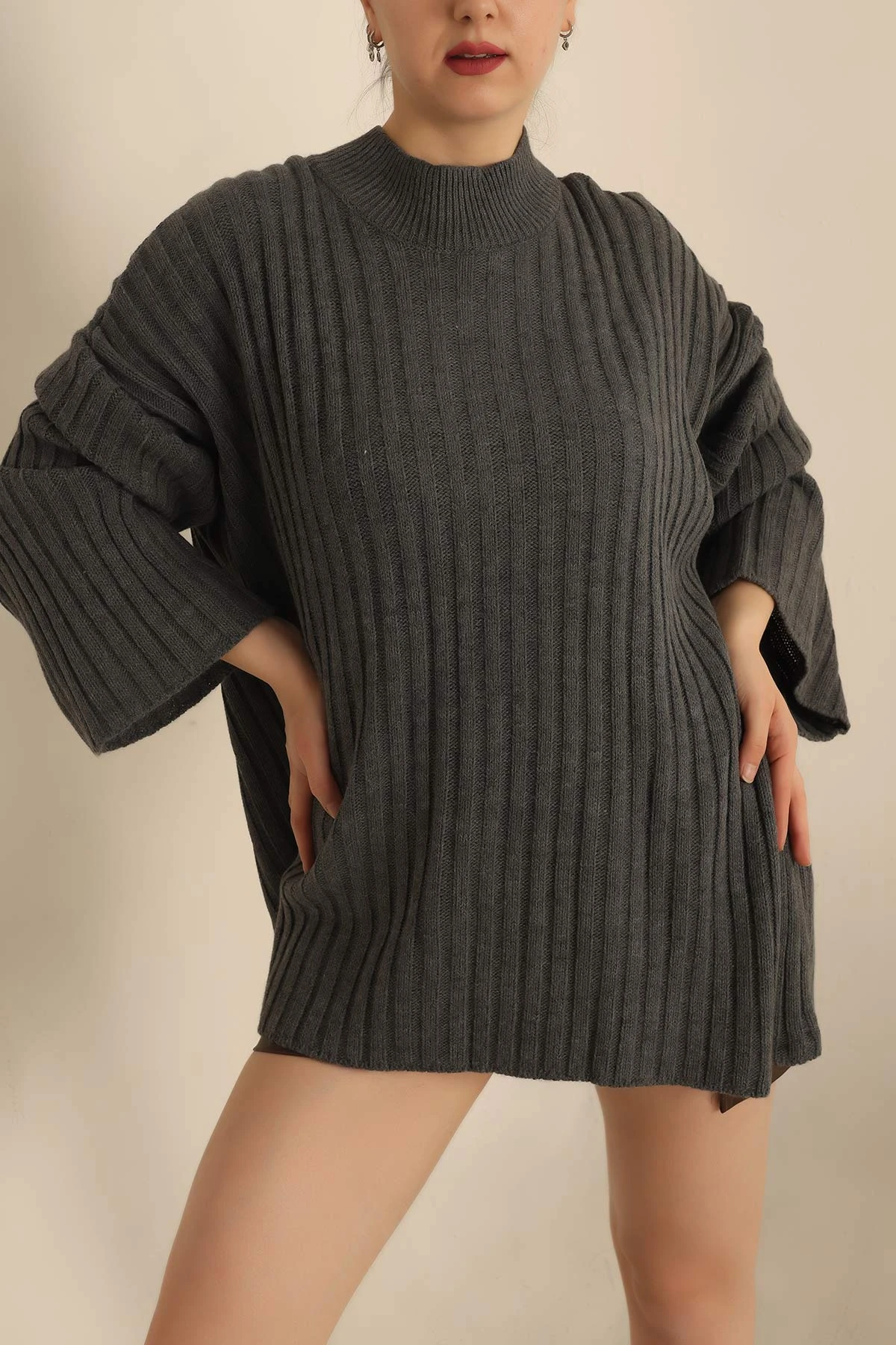 Füme Triko Kazak Tunik 239786