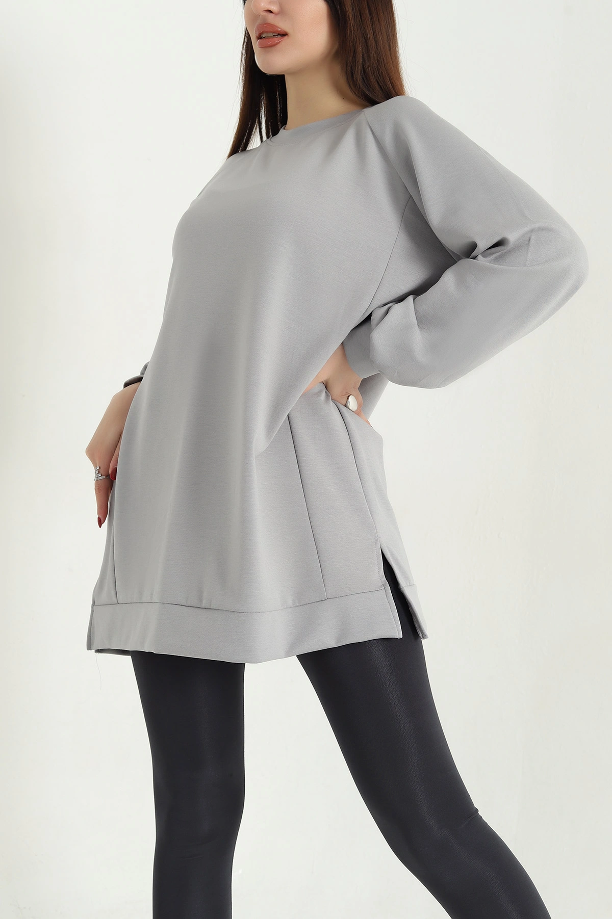 Füme Yanları Parçalı Oysho Tunik 339077