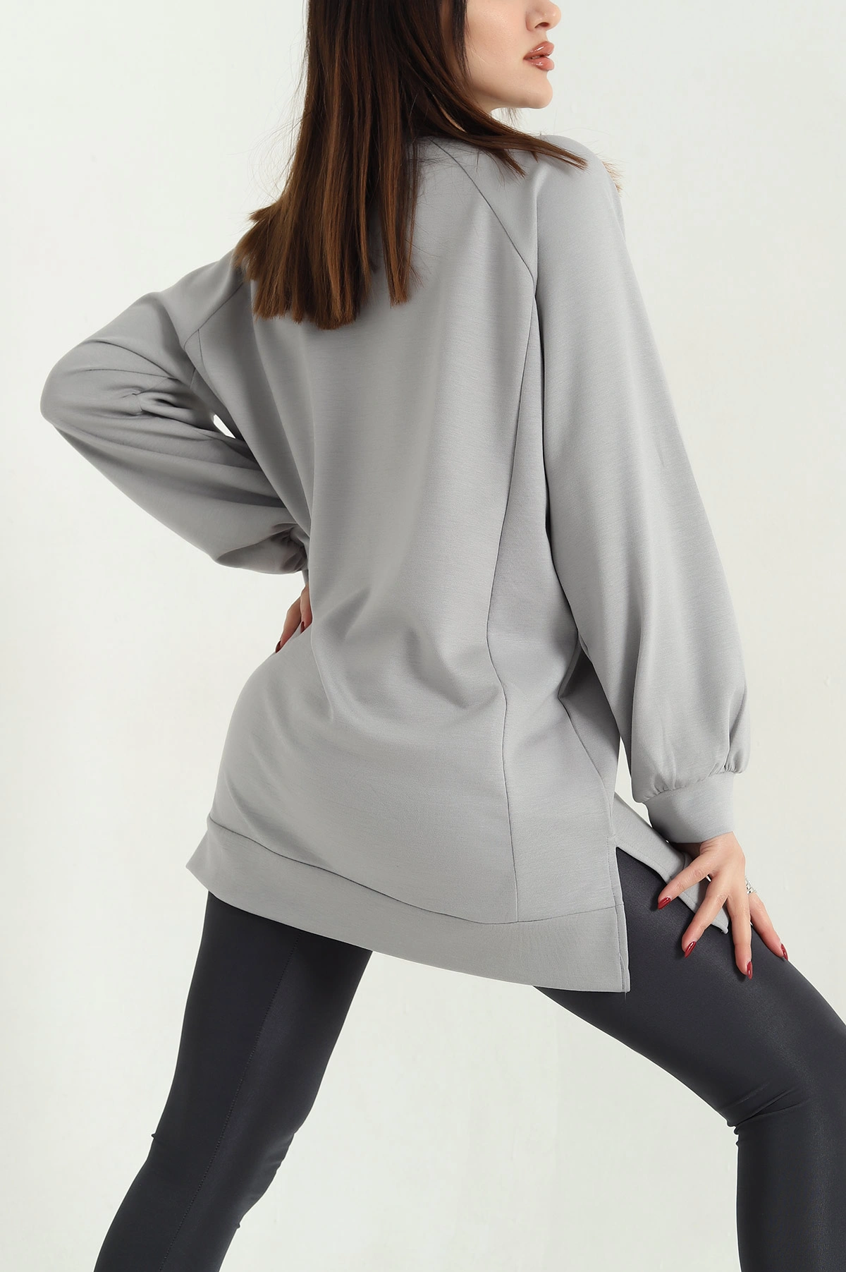 Füme Yanları Parçalı Oysho Tunik 339077