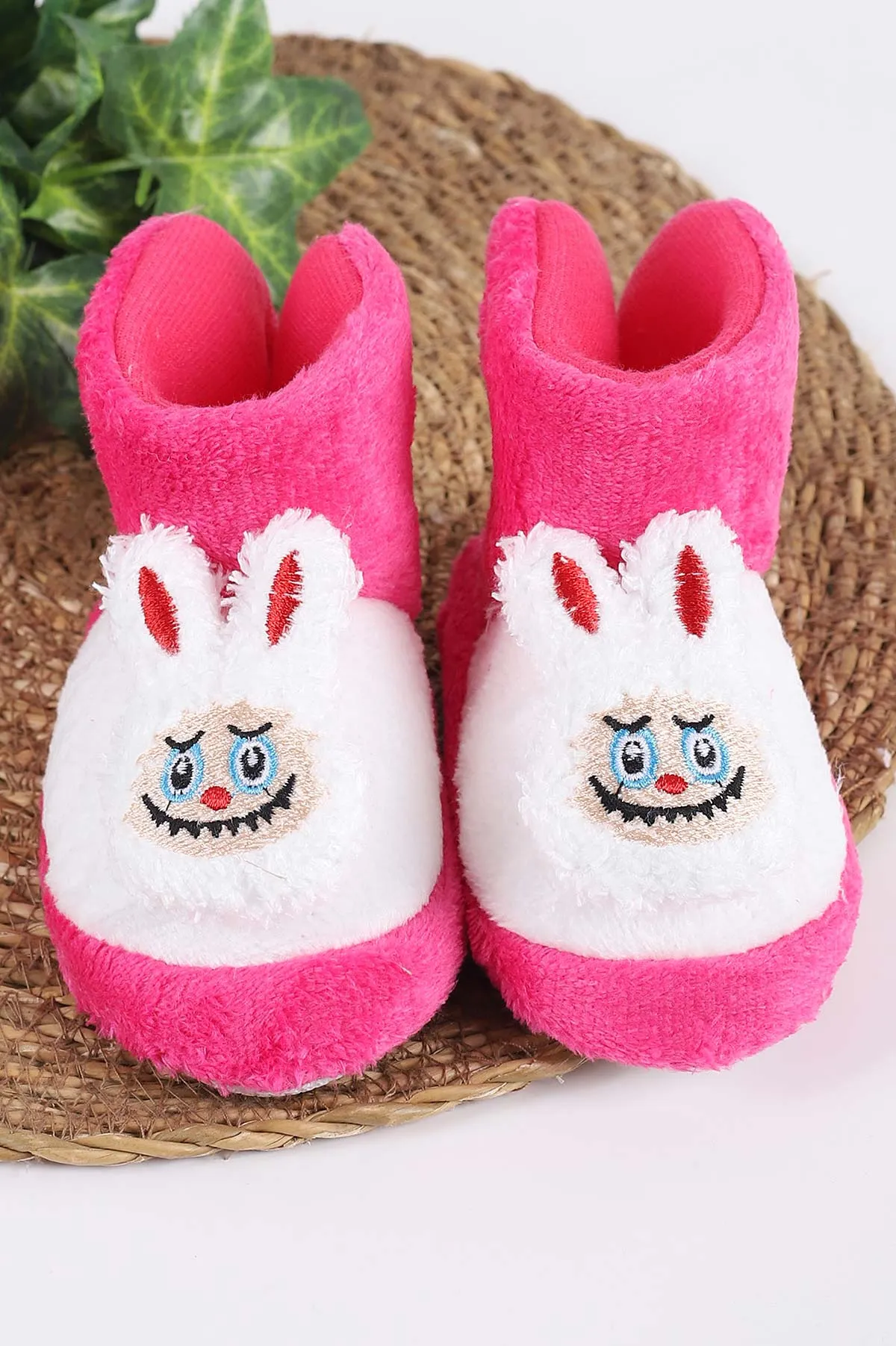 Fuşya ( 21 - 24 ) Peluş Figürlü Kız Bebek Panduf 419873