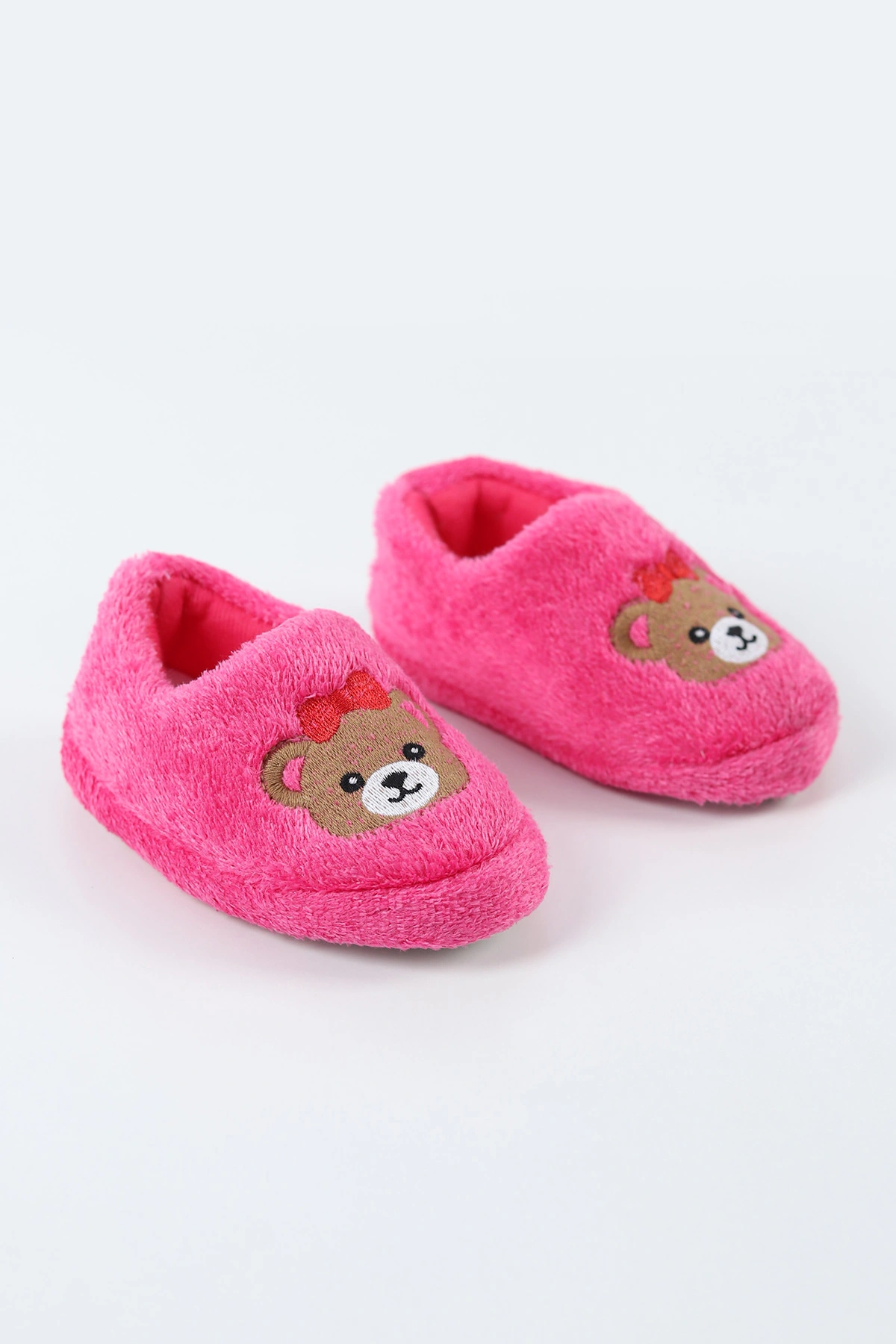 Fuşya ( 21 - 24 ) Peluş Figürlü Kız Bebek Panduf 495168