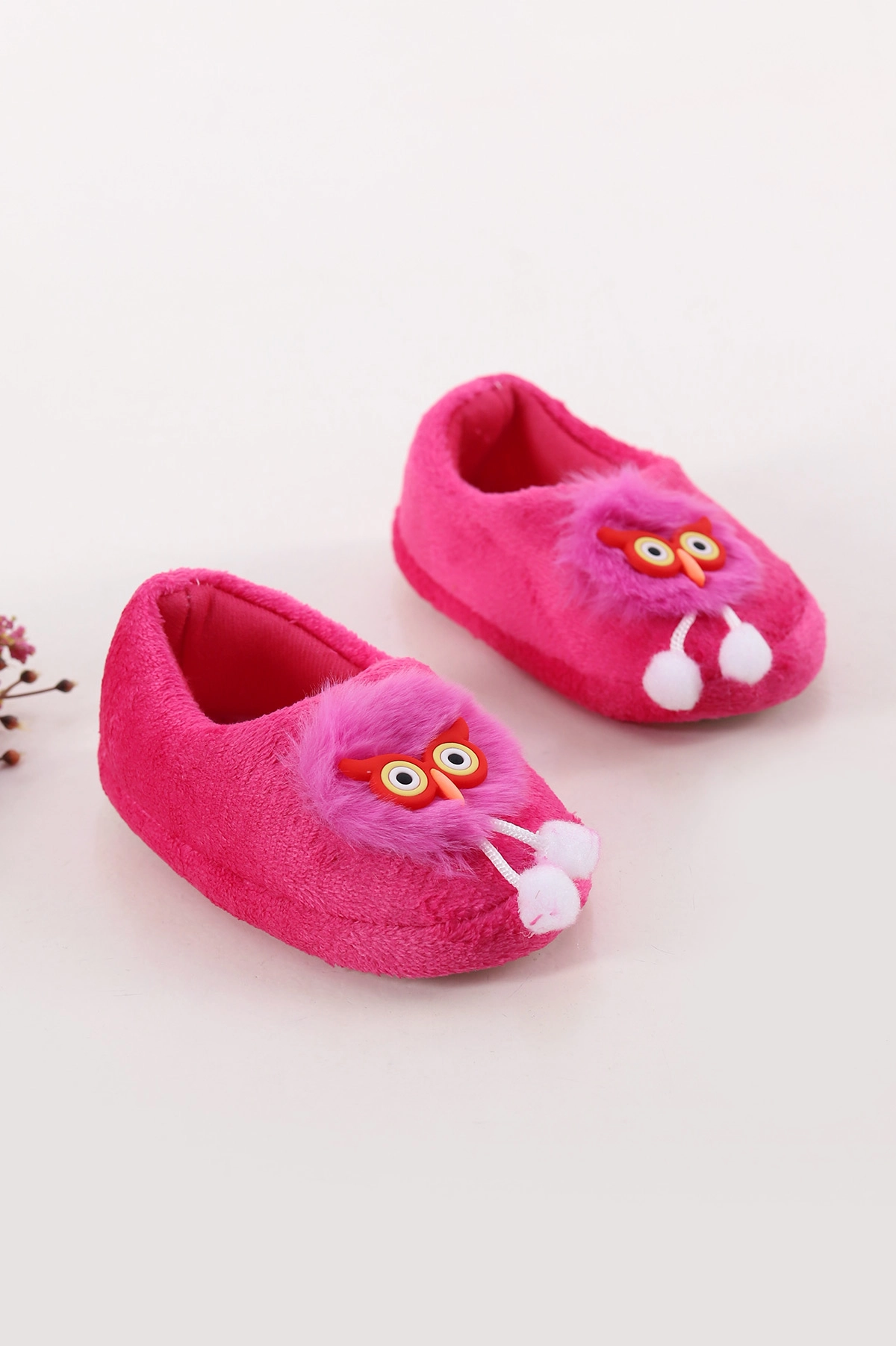 Fuşya ( 25- 30 ) Peluş Figürlü Kız Çocuk Panduf 395546