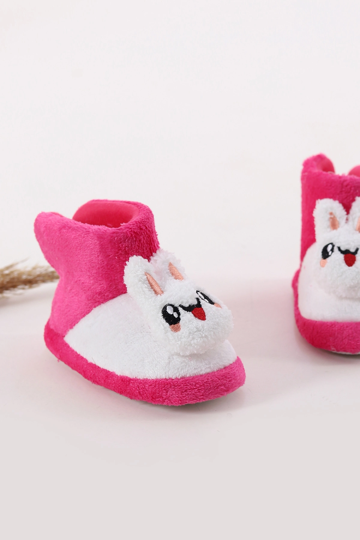 Fuşya ( 25 - 30 ) Peluş Figürlü Kız Çocuk Panduf 404176