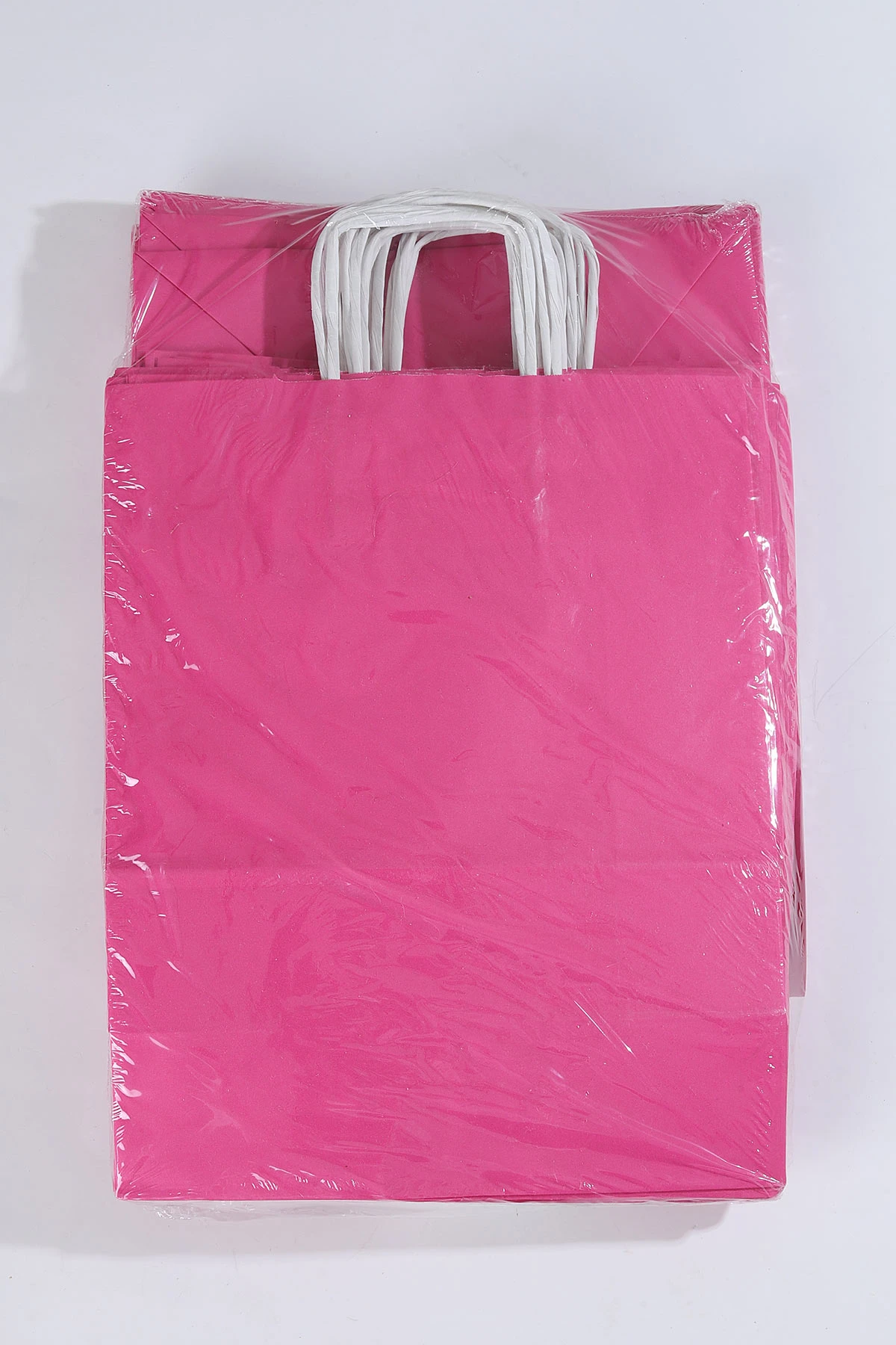 Fuşya 25x12x31 Büküm Saplı Çanta 5'li 301120