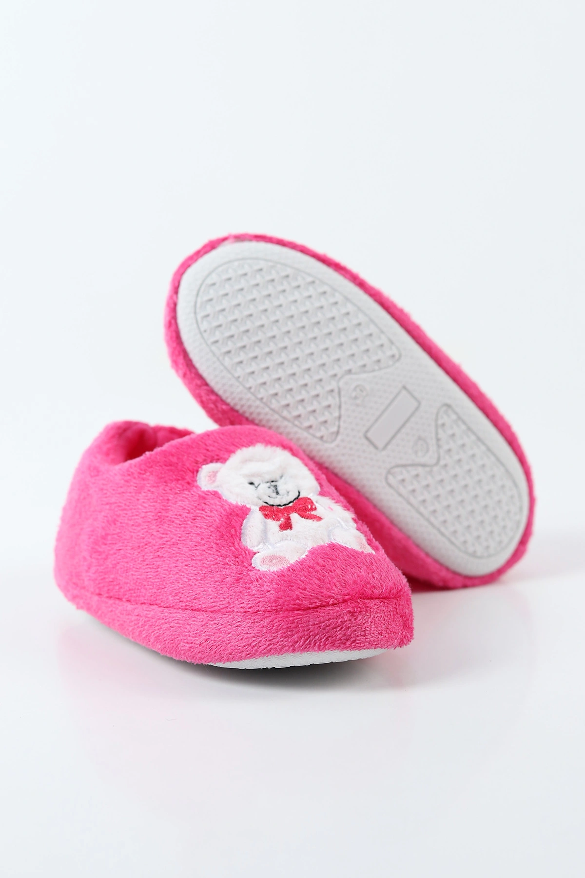 Fuşya ( 29 - 34 ) Peluş Figürlü Çocuk Panduf 496299