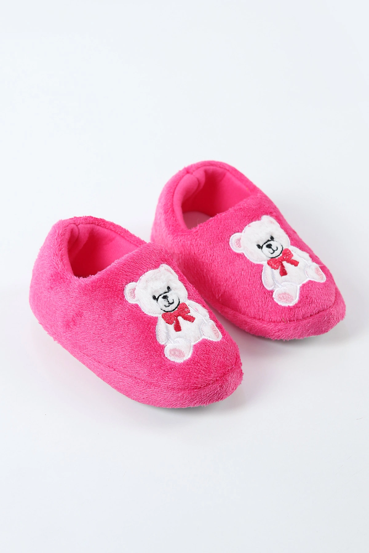 Fuşya ( 29 - 34 ) Peluş Figürlü Çocuk Panduf 496299