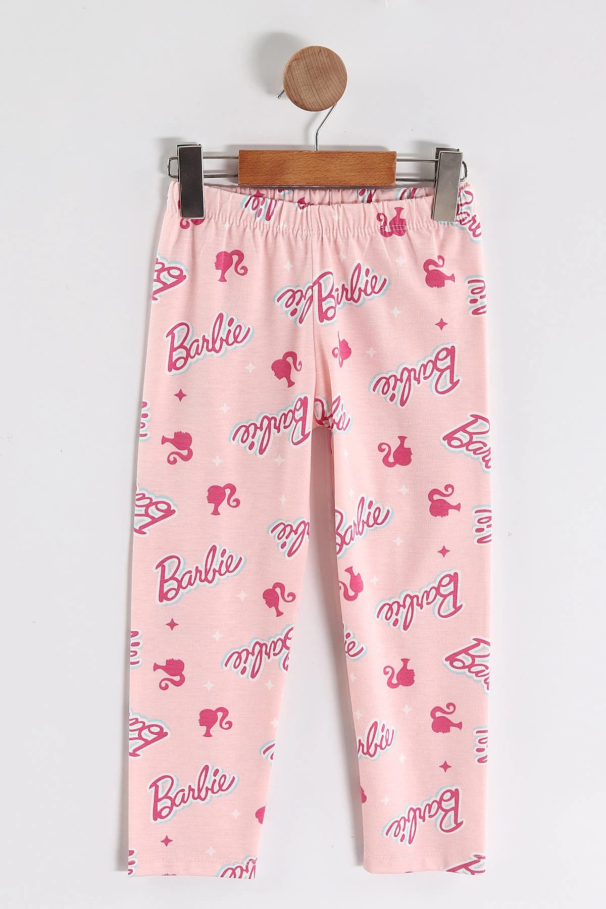 Fuşya (4-12 Yaş) Baskılı Kısa Kol Ön Düğmeli Göz Bandı Detaylı Kız Çocuk Pijama Takım 453259